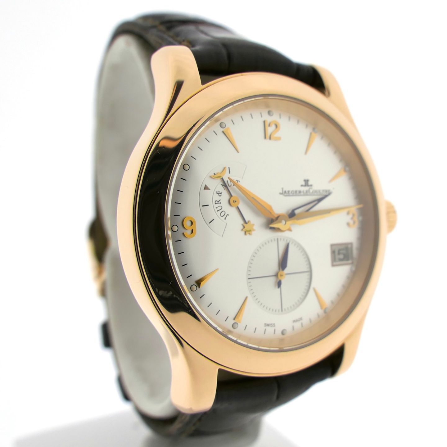 Jaeger-LeCoultre Master Hometime 147.2.05.S (2005) - Silver dial 40 mm Rose Gold case (3/8)