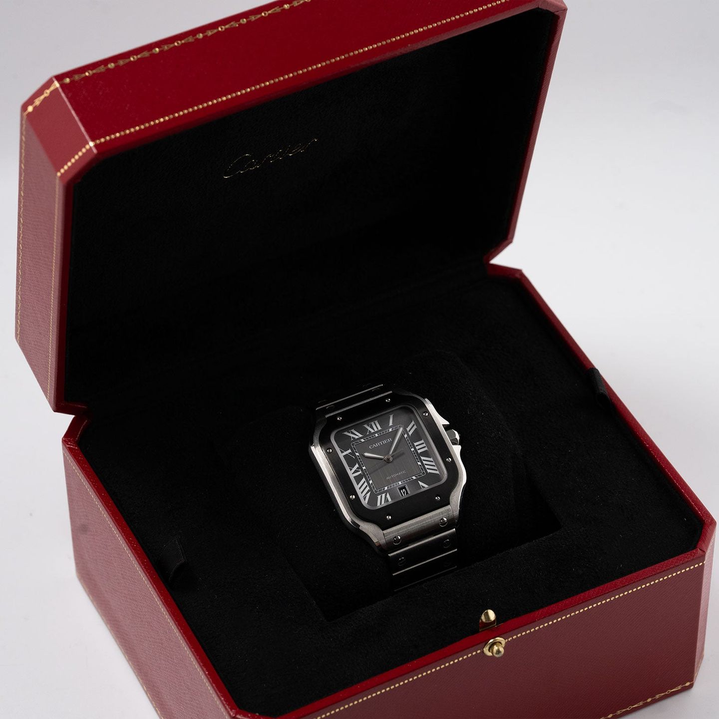 Cartier Santos WSSA0037 (2025) - Grijs wijzerplaat 40mm Staal (4/4)