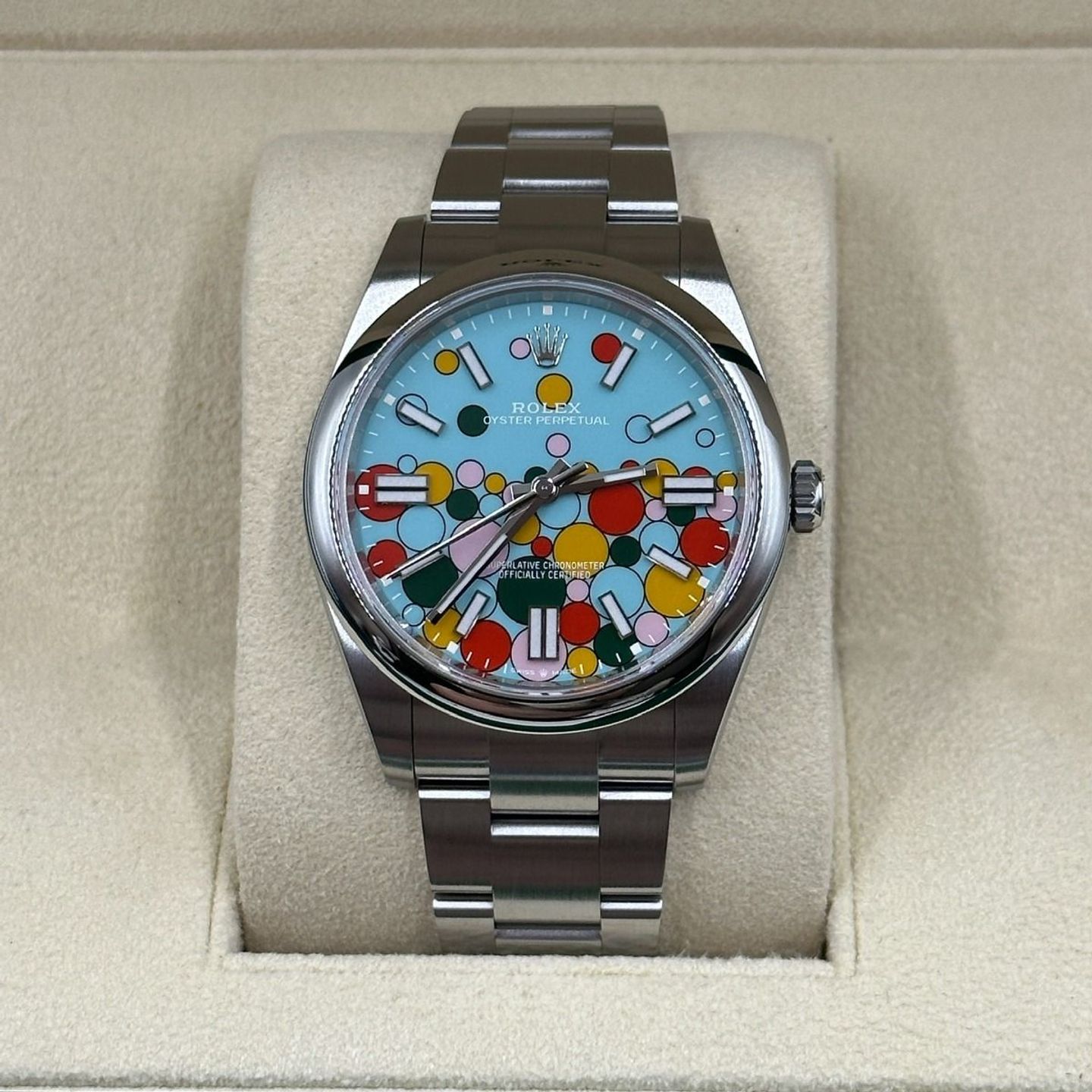 Rolex Oyster Perpetual 124300 (2024) - Blauw wijzerplaat 41mm Staal (5/8)