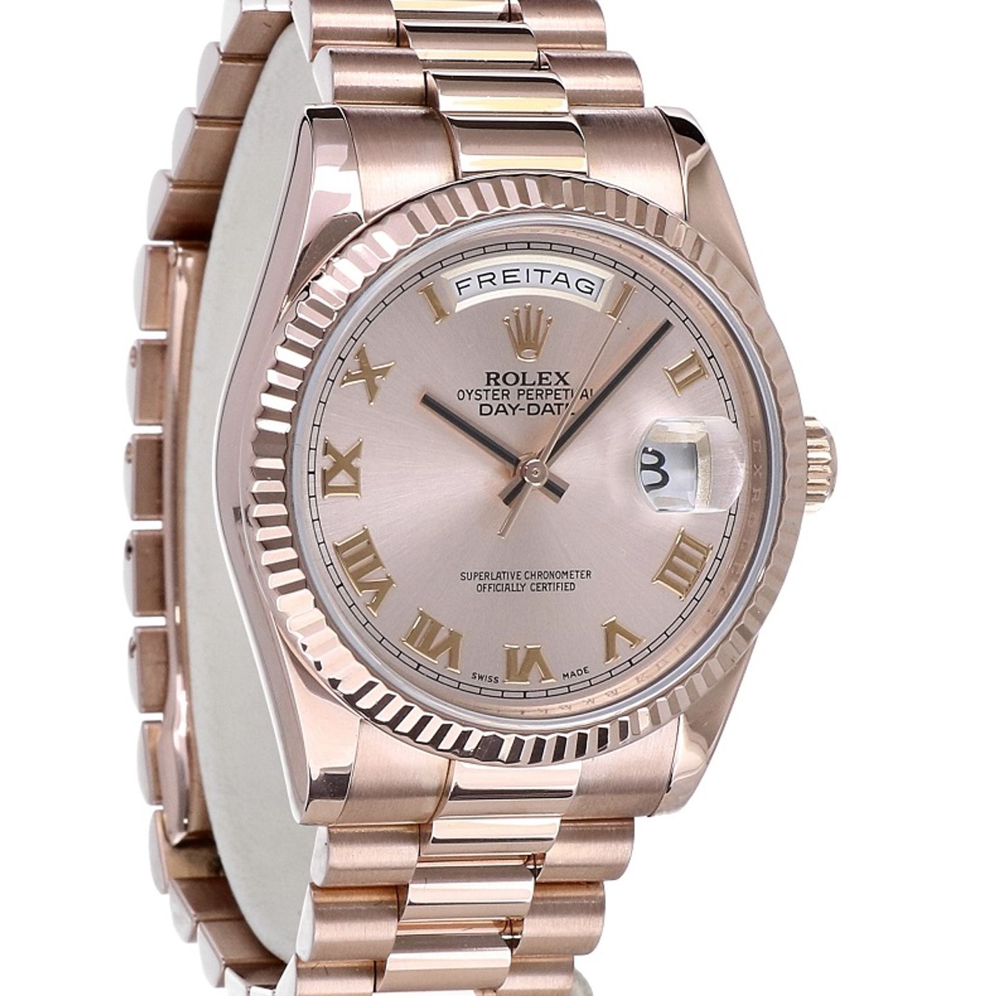 Rolex Day-Date 36 118235F (2019) - Pink dial 36 mm Rose Gold case (5/8)