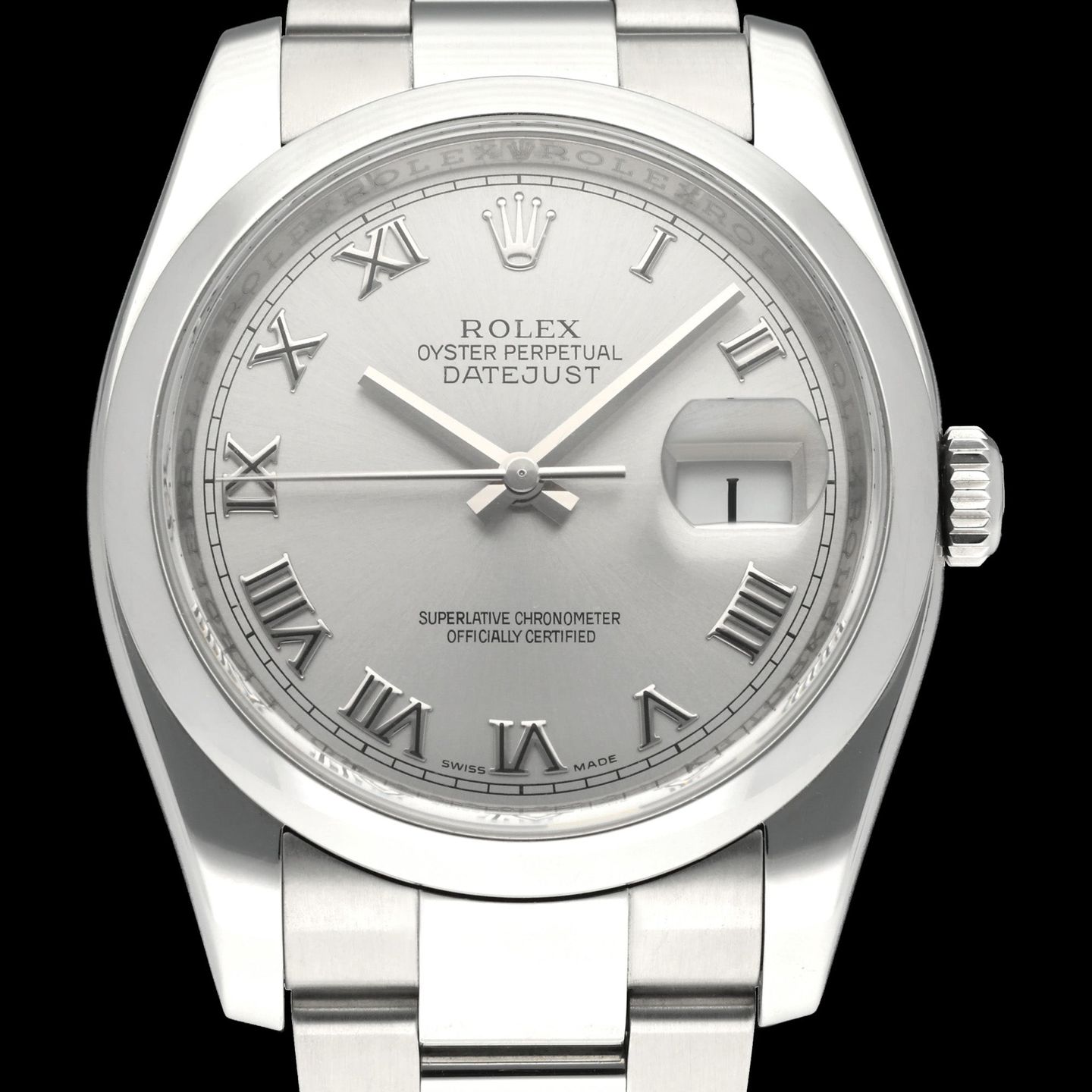 Rolex Datejust 36 116200 (2015) - Zilver wijzerplaat 36mm Staal (1/8)