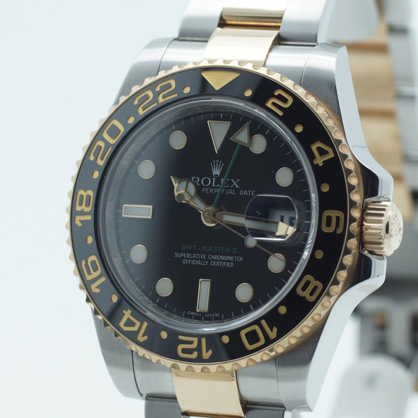 Rolex GMT-Master II 116713LN (2011) - Zwart wijzerplaat 40mm Goud/Staal (4/8)