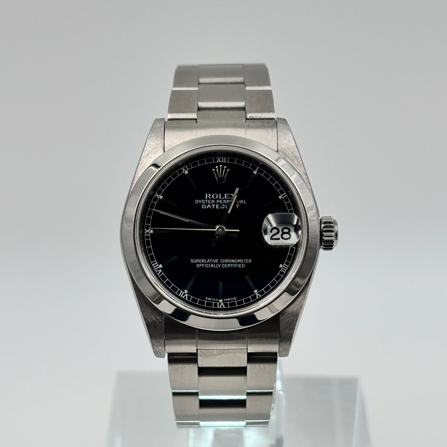 Rolex Datejust 31 78240 (2001) - Black dial 31 mm Steel case (1/8)
