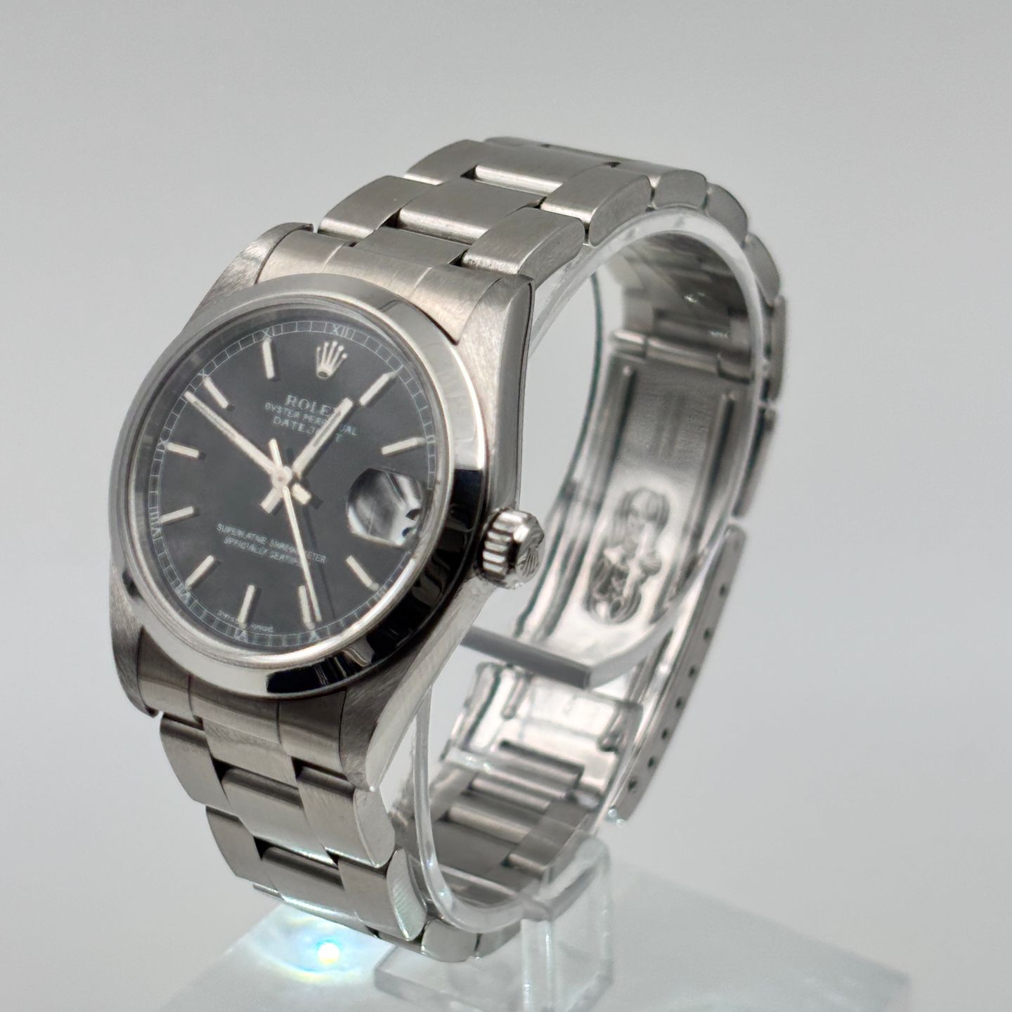 Rolex Datejust 31 78240 (2001) - Black dial 31 mm Steel case (8/8)