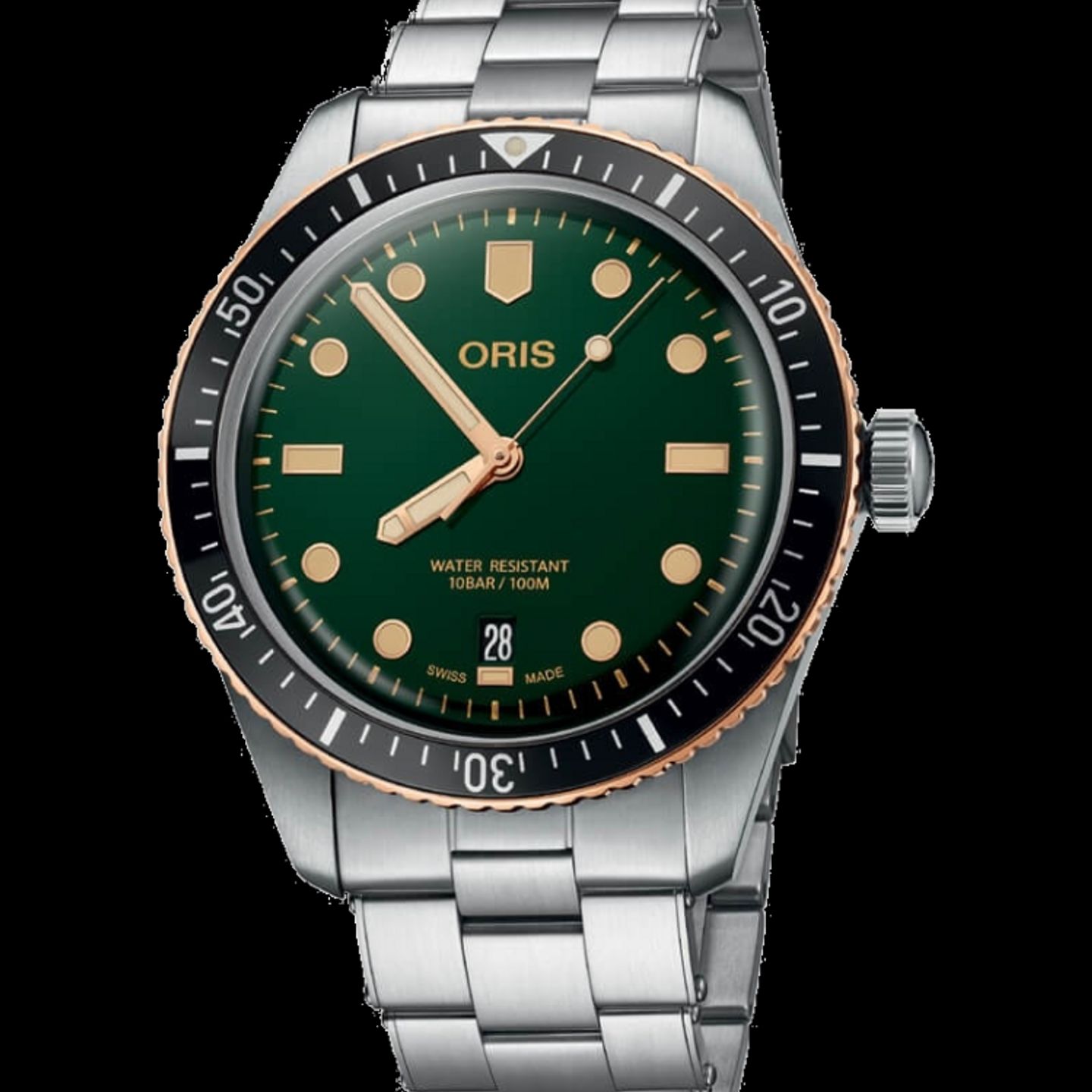 Oris Divers Sixty Five 01 733 7707 4357-07 8 20 18 (2022) - Green dial 40 mm Steel case (1/2)