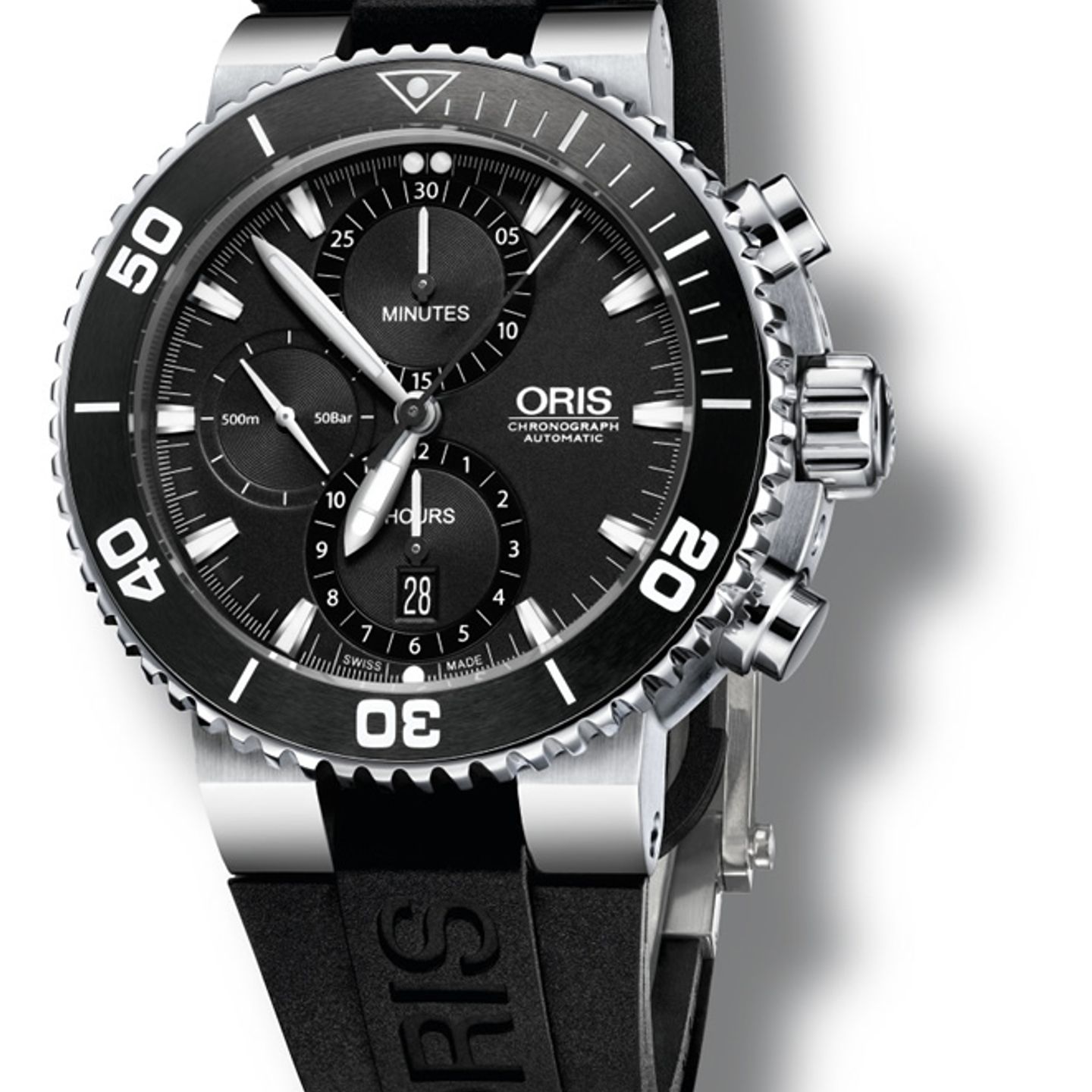 Oris Aquis Chronograph 01 774 7655 4154-07 4 26 34EB (2022) - Black dial 46 mm Steel case (1/1)