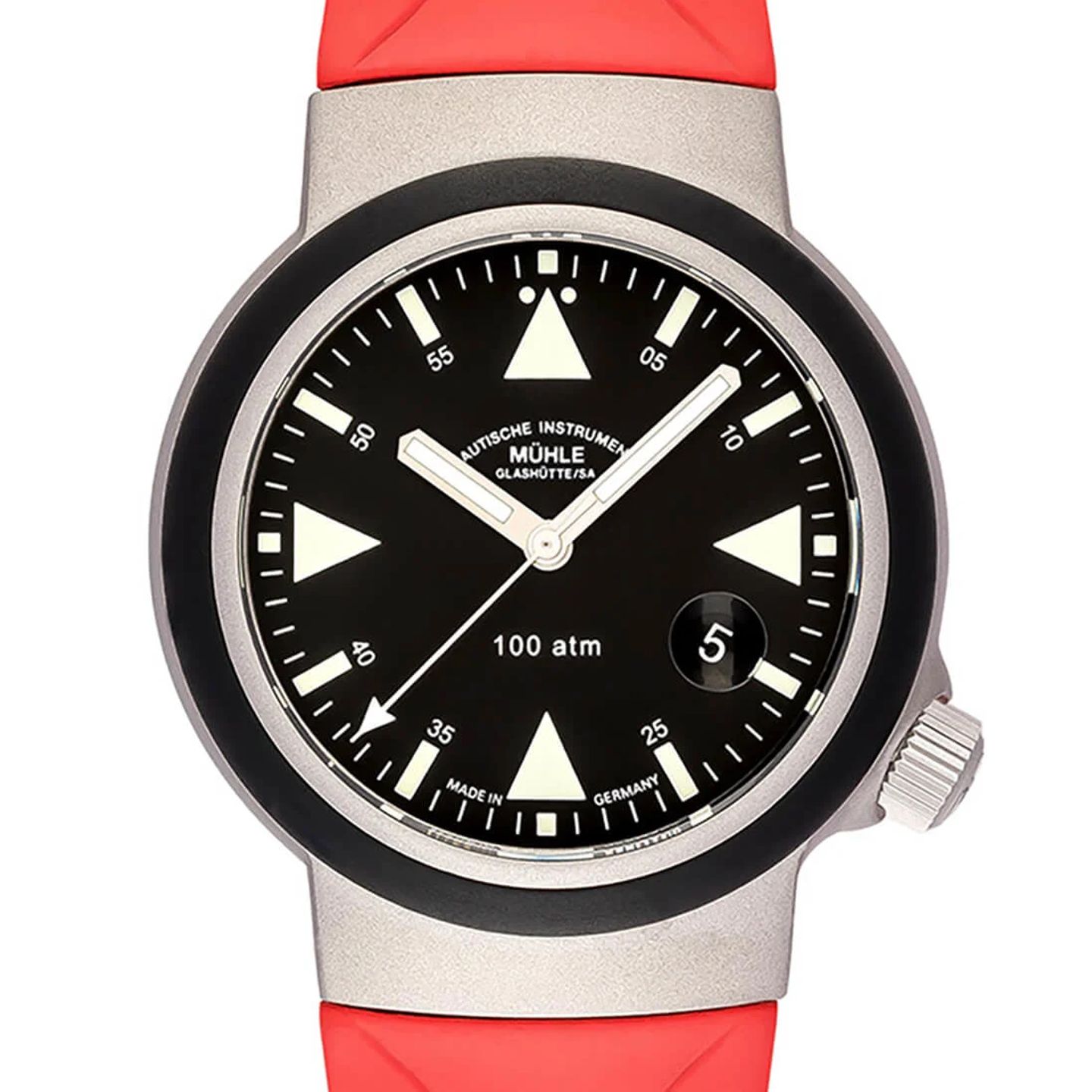 Mühle Glashütte S.A.R. Rescue-Timer M1-41-03-KB-VIII (2024) - Onbekend wijzerplaat 43mm Staal (2/3)