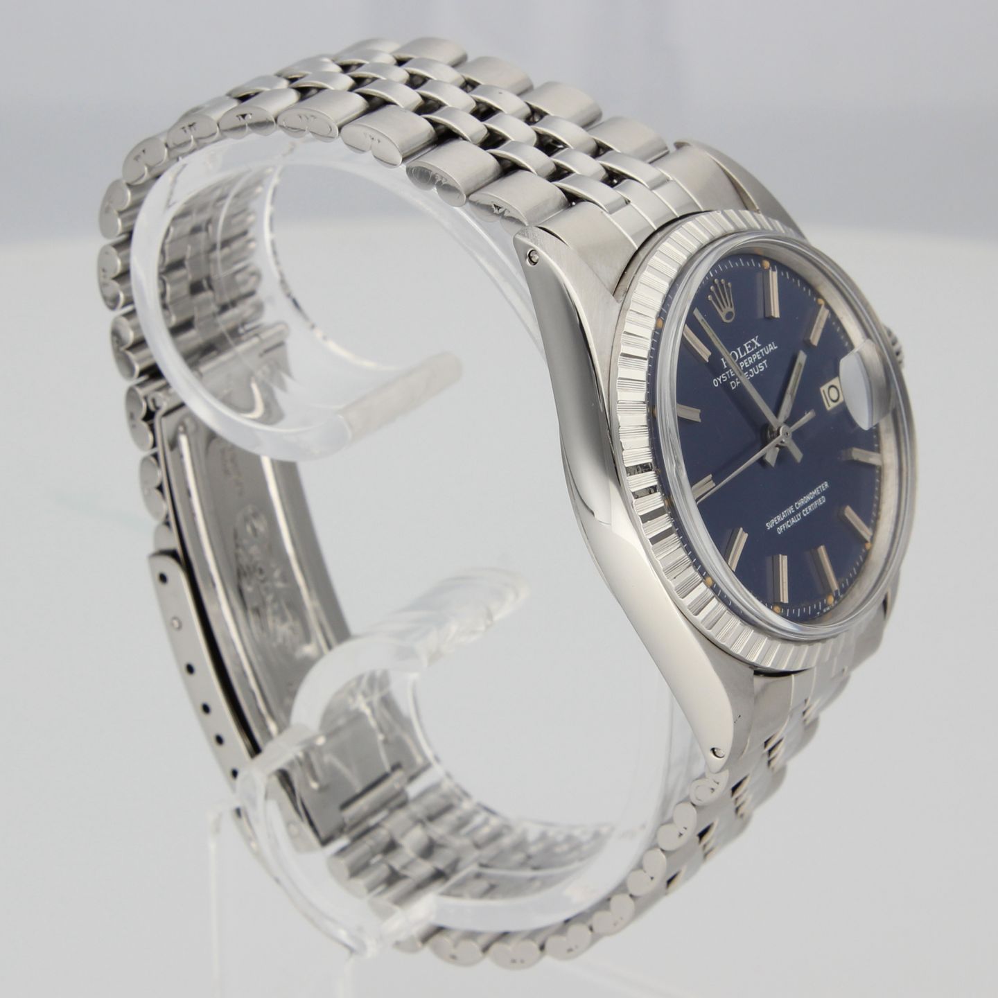 Rolex Datejust 1603 (1969) - Blue dial 36 mm Steel case (5/8)
