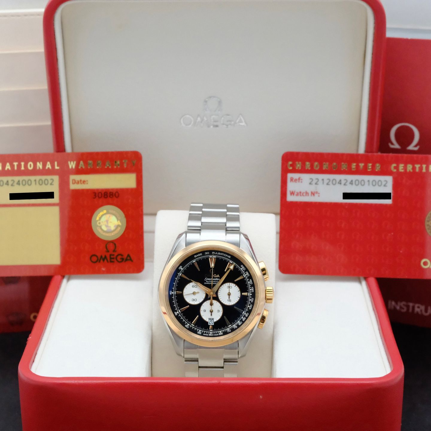 Omega Seamaster Aqua Terra 221.20.42.40.01.002 (2006) - Black dial 42 mm Steel case (3/8)