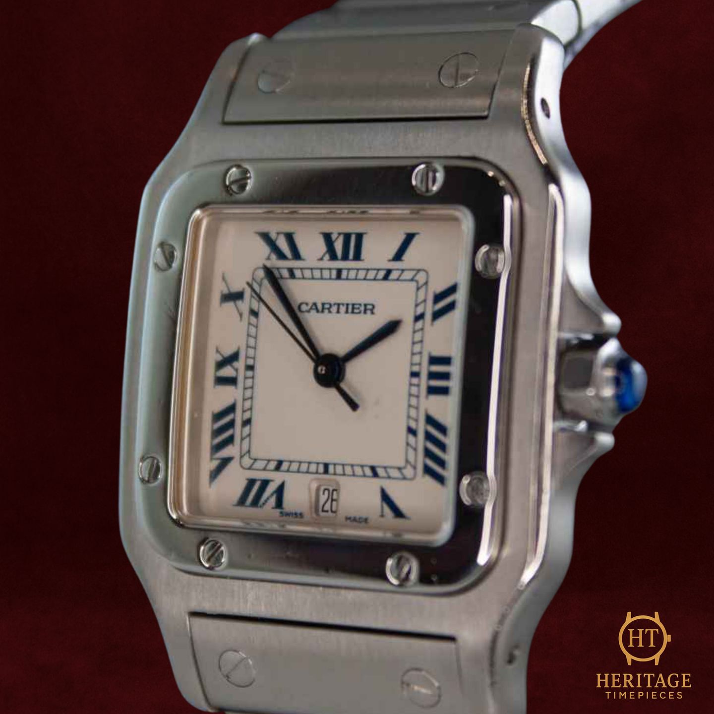 Cartier Santos Galbée 1564 (Unknown (random serial)) - 29 mm Steel case (6/8)
