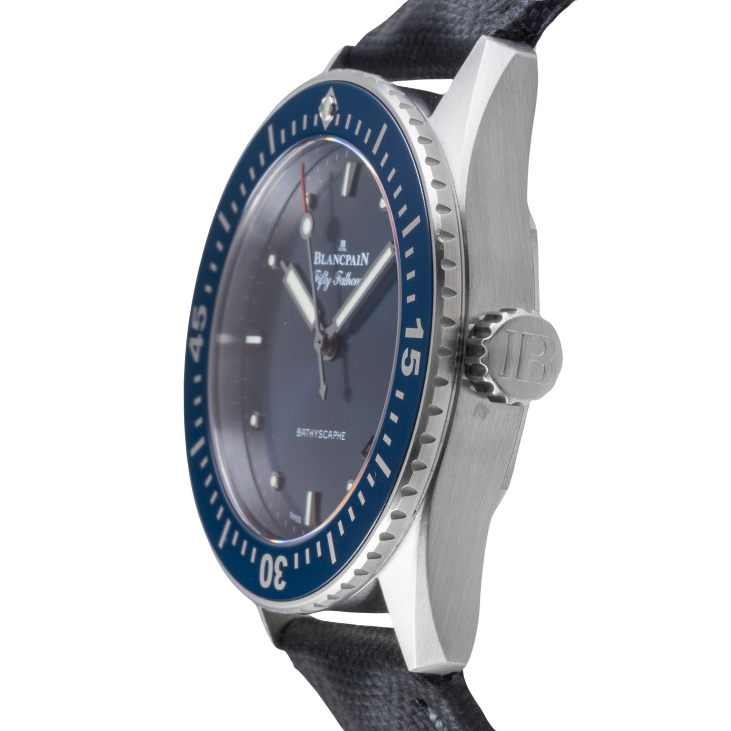 Blancpain Fifty Fathoms Bathyscaphe 5100-1140-O52A (Onbekend (willekeurig serienummer)) - Blauw wijzerplaat 39mm Staal (6/8)