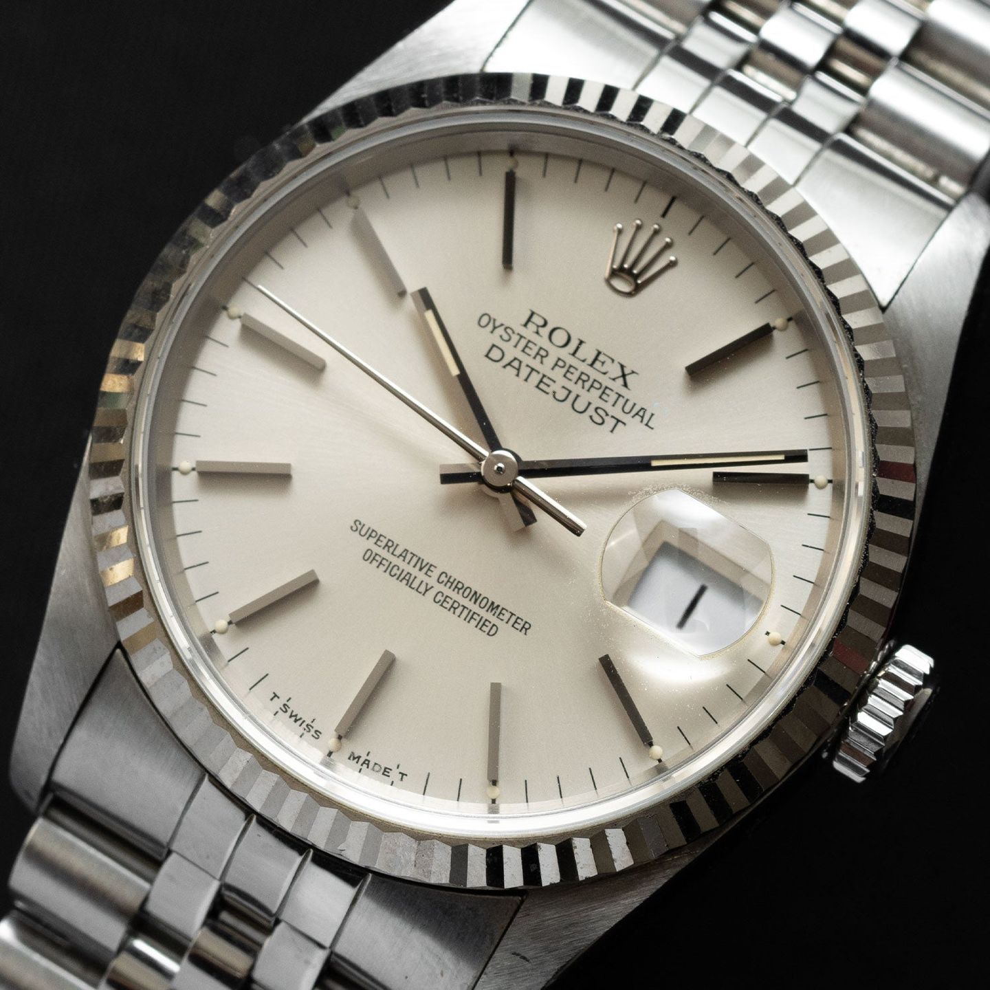 Rolex Datejust 36 16234 (2002) - Zilver wijzerplaat 36mm Staal (2/4)