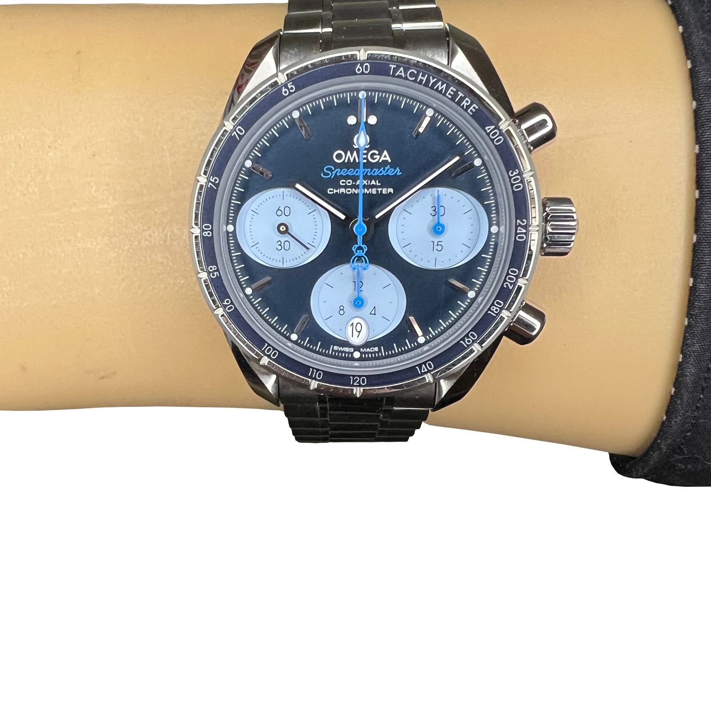 Omega Speedmaster 324.30.38.50.03.002 (2024) - Blue dial 38 mm Steel case (1/8)