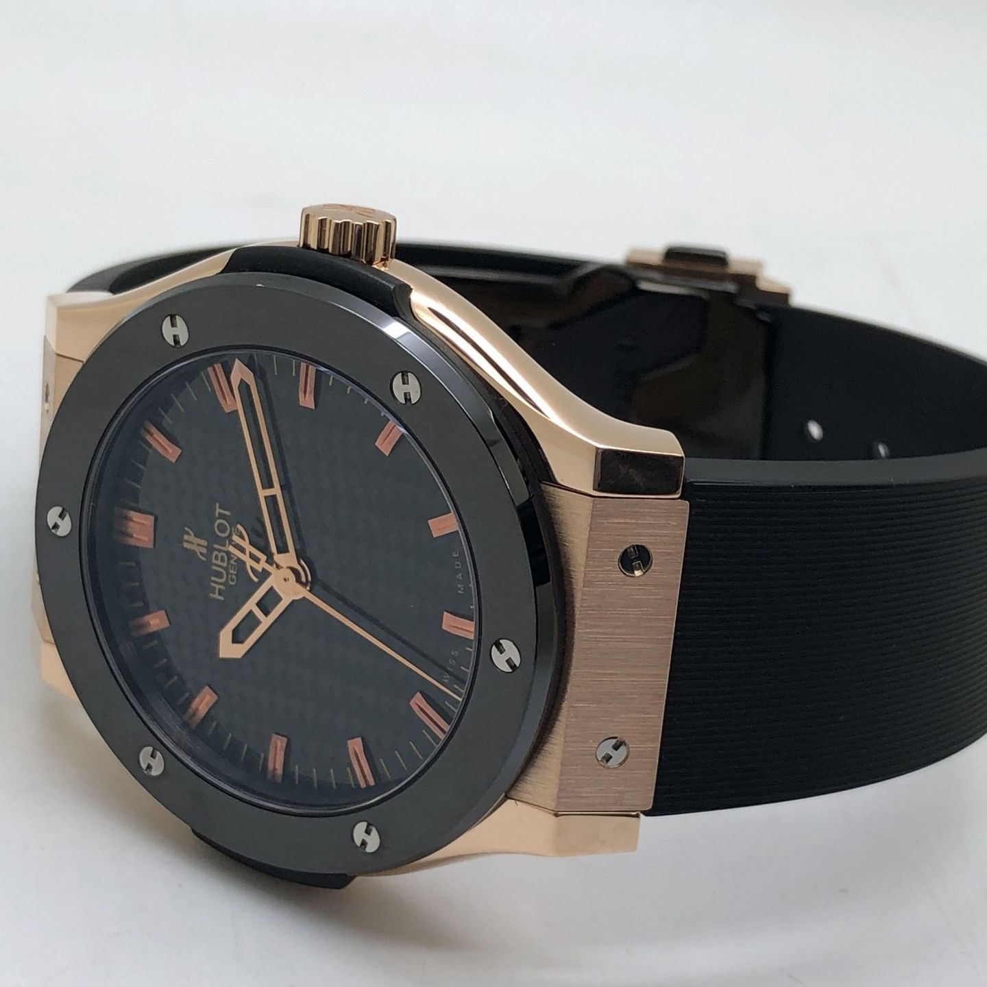 Hublot Classic Fusion 501.PM.1680.RX (Onbekend (willekeurig serienummer)) - Zwart wijzerplaat 45mm Roodgoud (8/8)