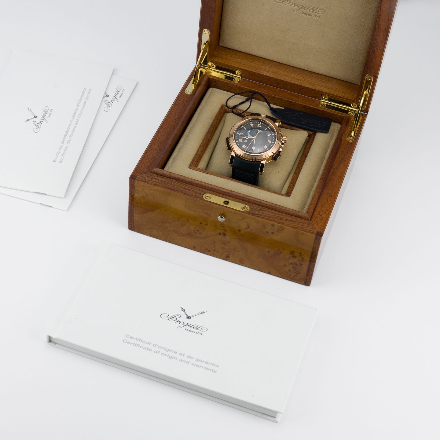 Breguet Marine 5847BR/Z2/5ZV (2020) - Grey dial 45 mm Rose Gold case (2/8)