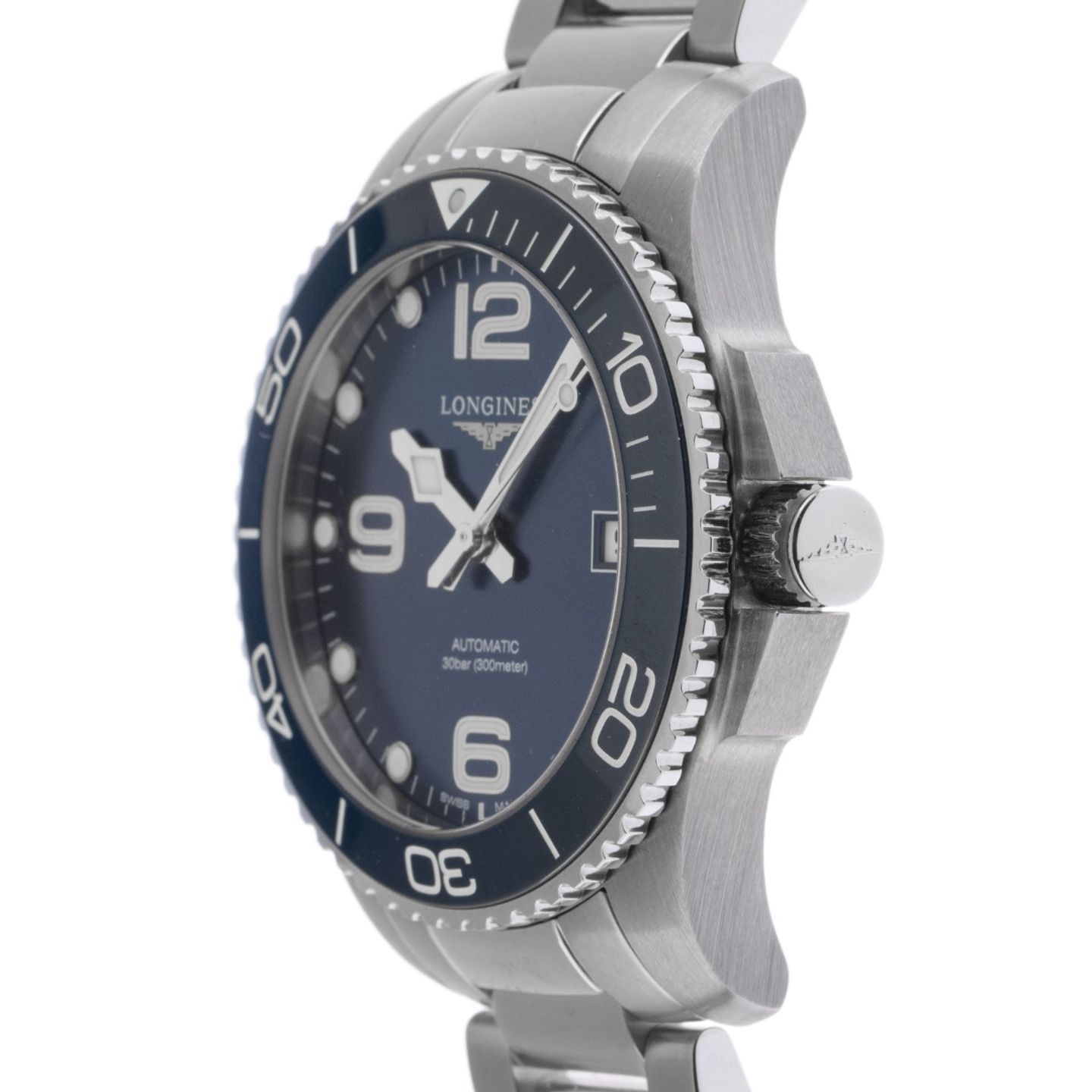 Longines HydroConquest L3.780.4.96.6 (2025) - Blauw wijzerplaat 39mm Staal (4/7)