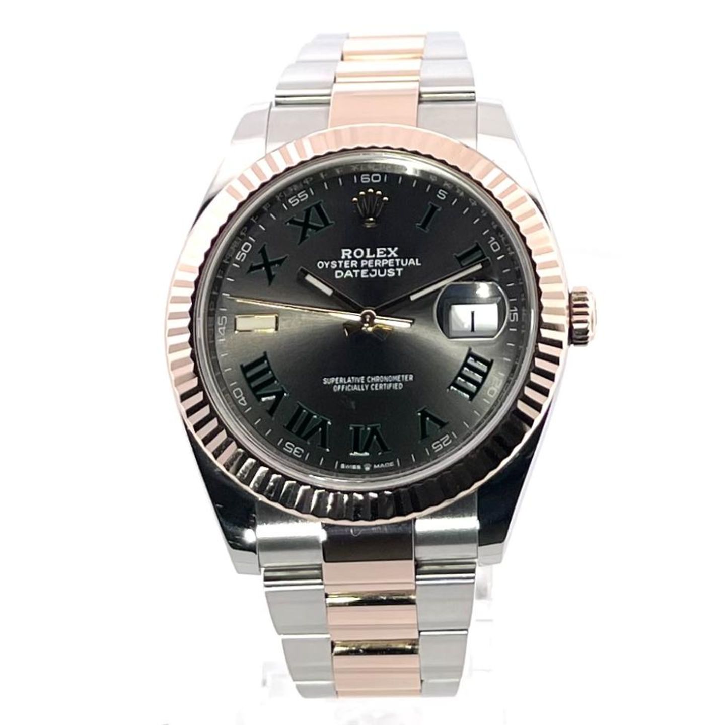 Rolex Datejust 41 126331 (2019) - Grey dial 41 mm Gold/Steel case (2/8)