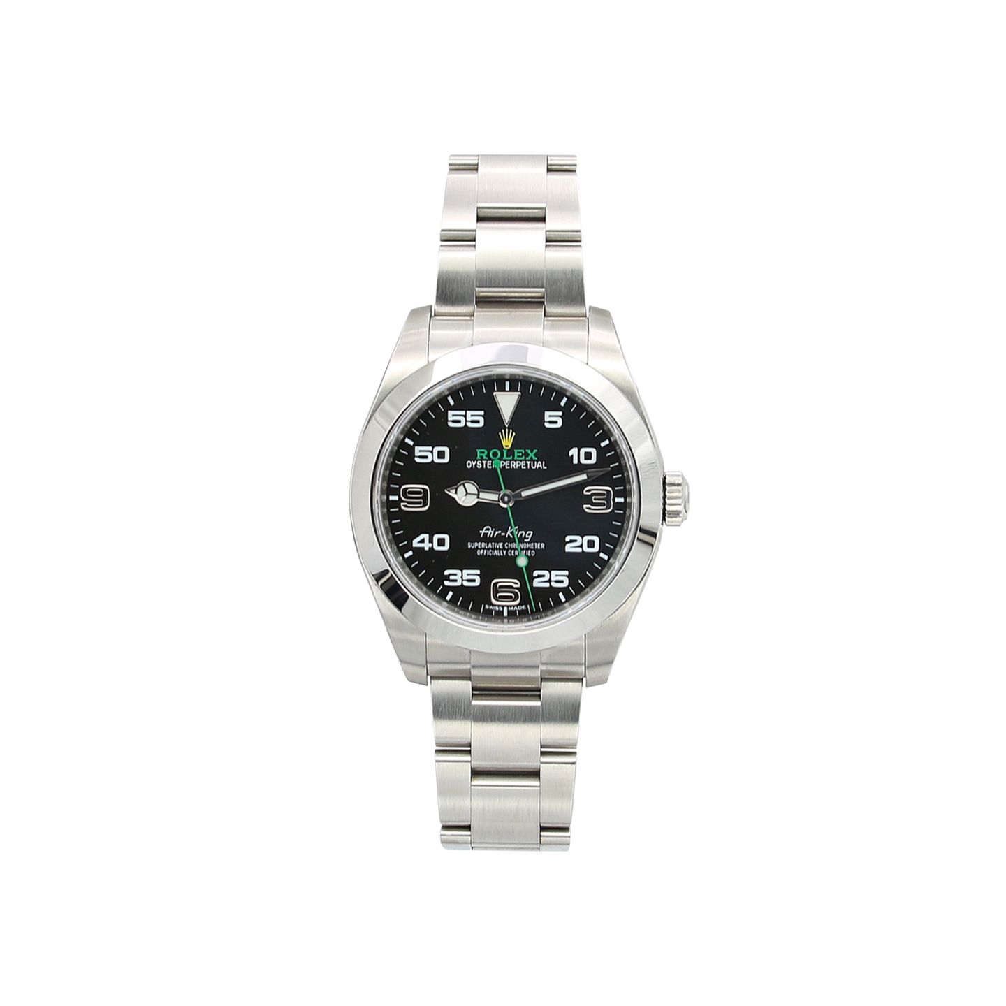 Rolex Air-King 116900 (Unknown (random serial)) - Black dial 40 mm Steel case (1/8)