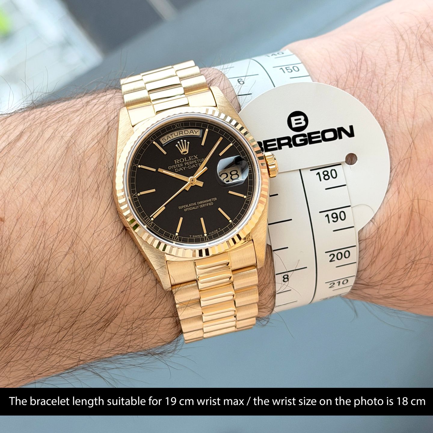 Rolex Day-Date 36 18238 (1991) - 36 mm Yellow Gold case (2/8)