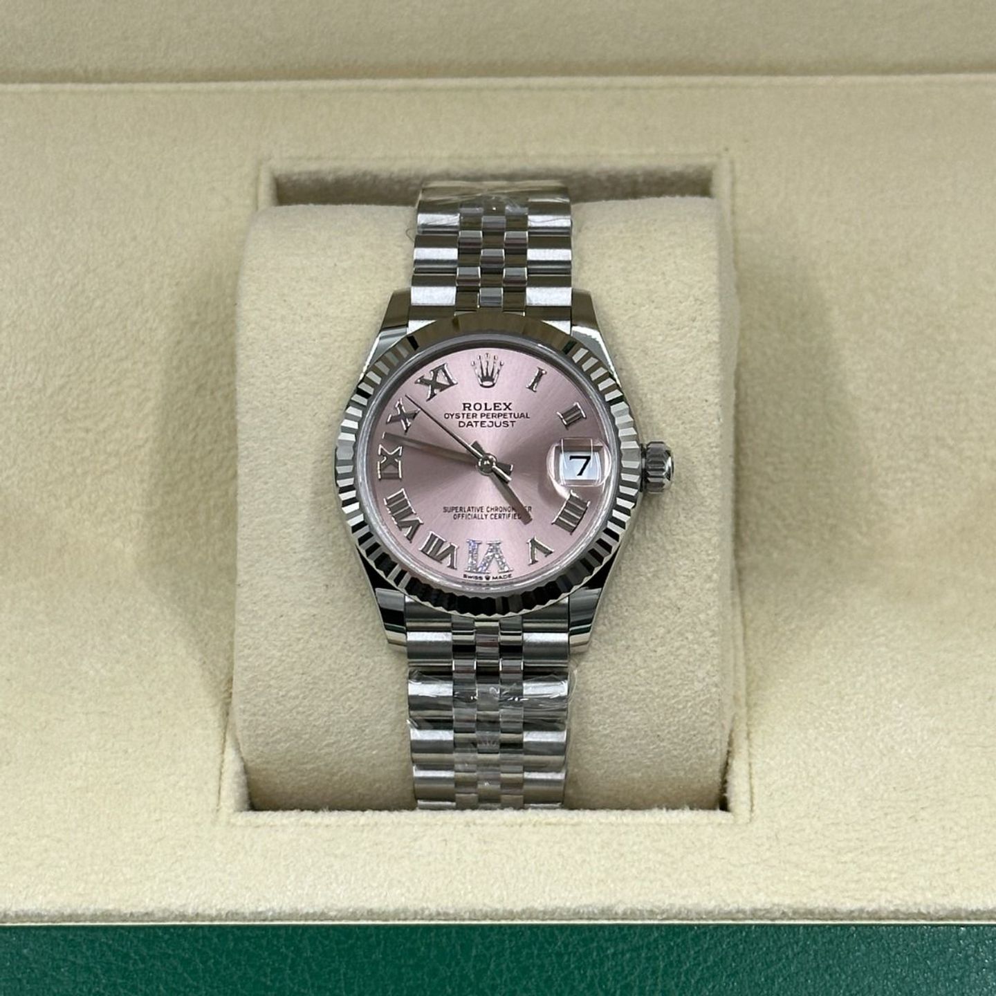 Rolex Datejust 31 278274 (2024) - Roze wijzerplaat 31mm Staal (5/8)