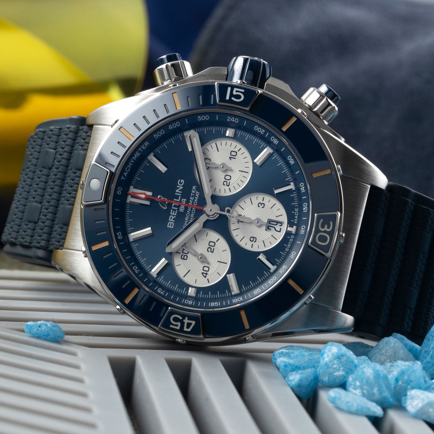 Breitling Chronomat AB0136161C1S1 (2021) - Blauw wijzerplaat 44mm Staal (2/8)