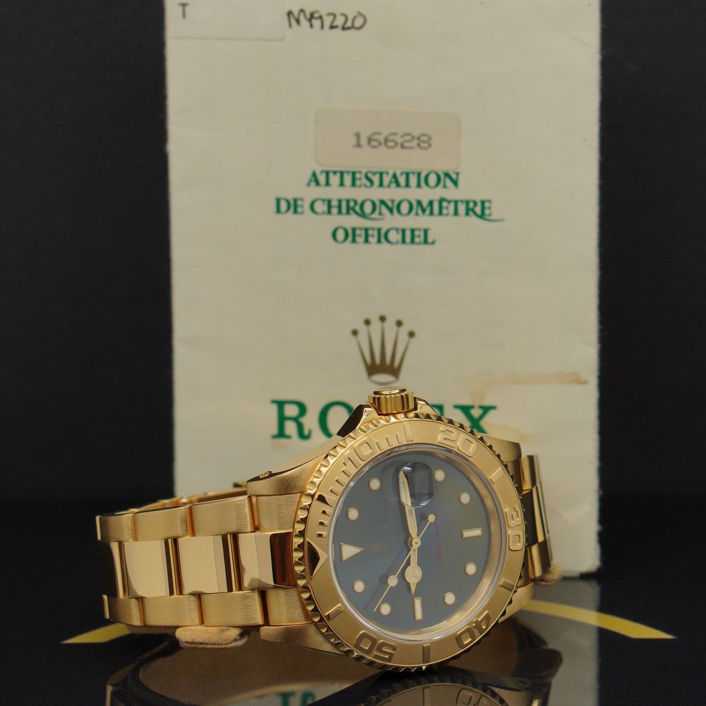 Rolex Yacht-Master 40 16628 (1996) - Blauw wijzerplaat 40mm Geelgoud (5/7)