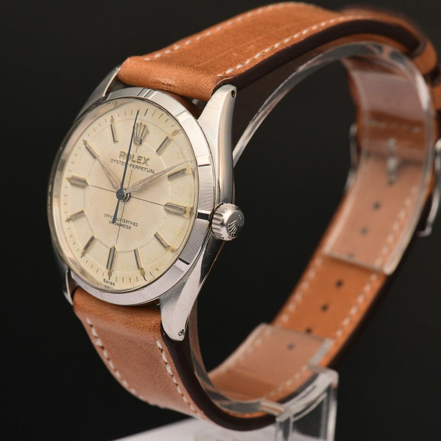 Rolex Oyster Perpetual 6565 (1955) - White dial 34 mm Steel case (10/16)