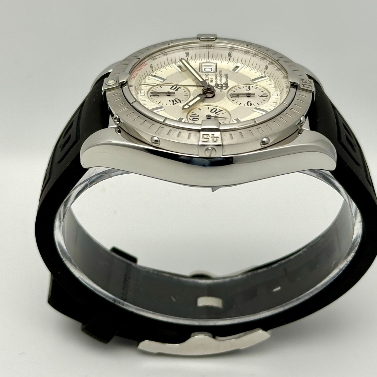 Breitling Chronomat Evolution A13356-045 (2008) - White dial 44 mm Steel case (7/8)
