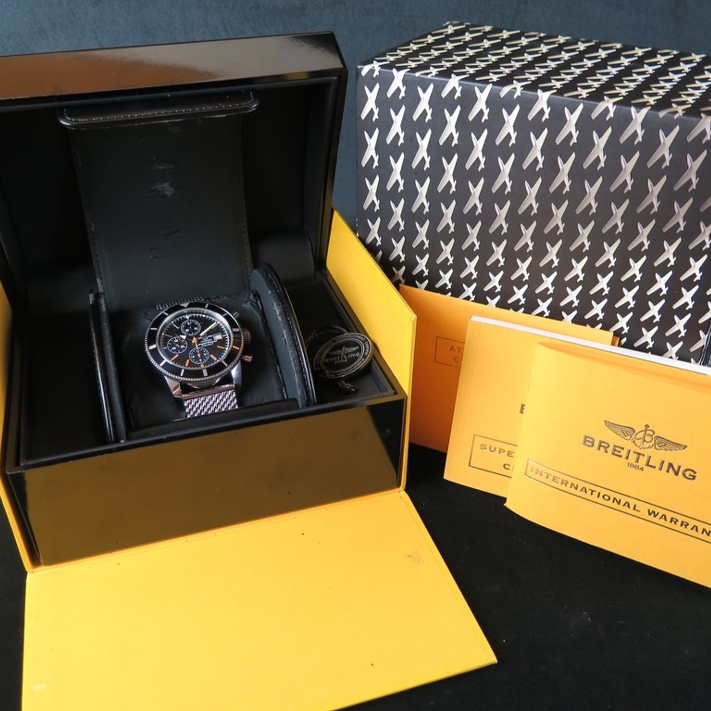 Breitling Superocean Heritage Chronograph A1332024 (2011) - Black dial 46 mm Steel case (8/8)