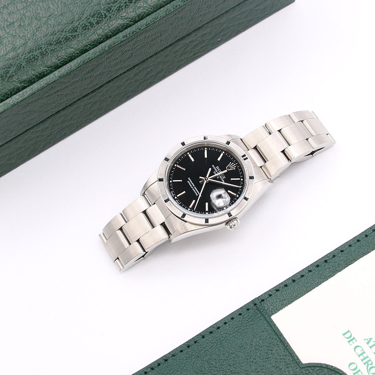 Rolex Oyster Perpetual Date 15210 (Onbekend (willekeurig serienummer)) - 34mm Staal (1/7)