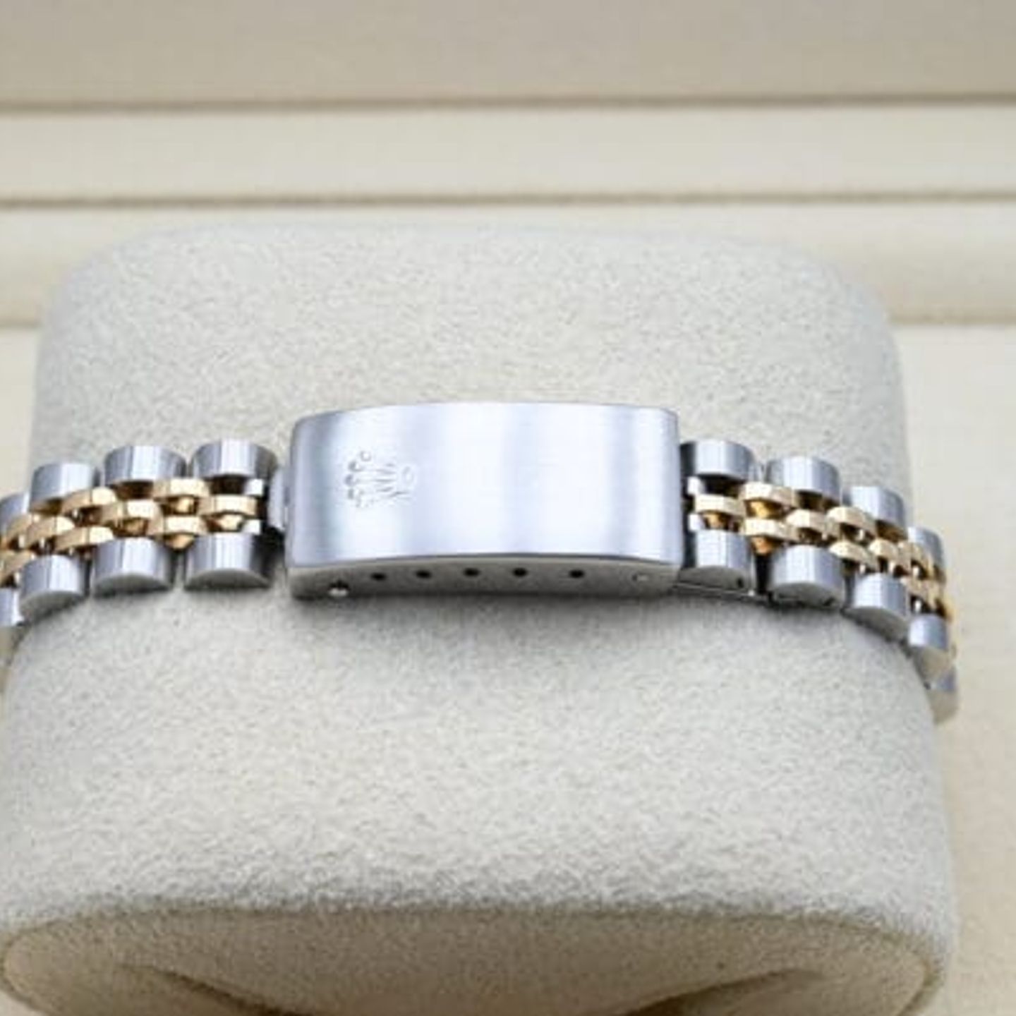 Rolex Lady-Datejust 69173 (1989) - Champagne dial 26 mm Gold/Steel case (6/7)