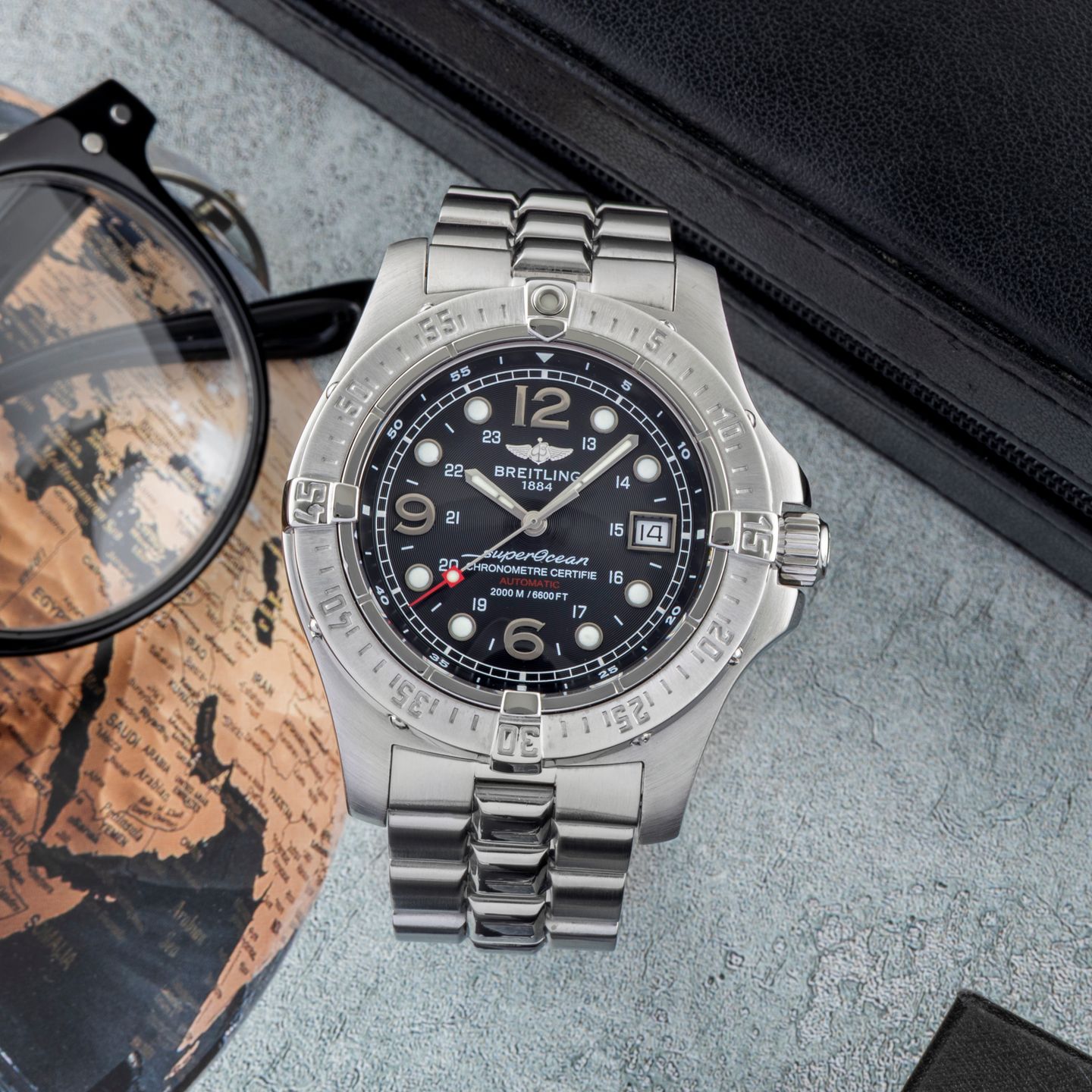 Breitling Superocean Steelfish A17390 (2005) - 44mm Staal (1/8)