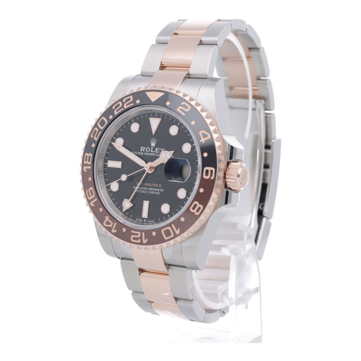 Rolex GMT-Master II 126711CHNR (2024) - Black dial 40 mm Gold/Steel case (2/7)