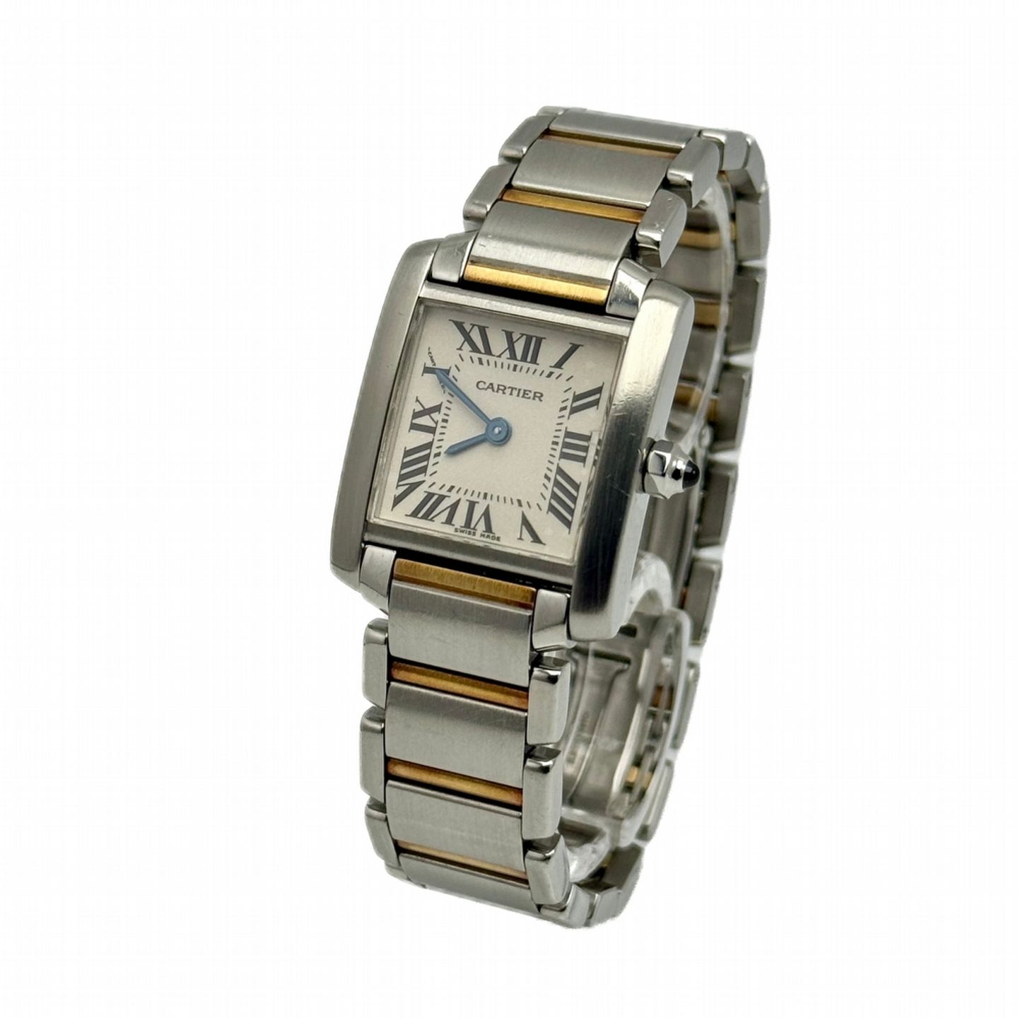 Cartier Tank Française 2384 (Onbekend (willekeurig serienummer)) - Wit wijzerplaat 25mm Staal (1/10)