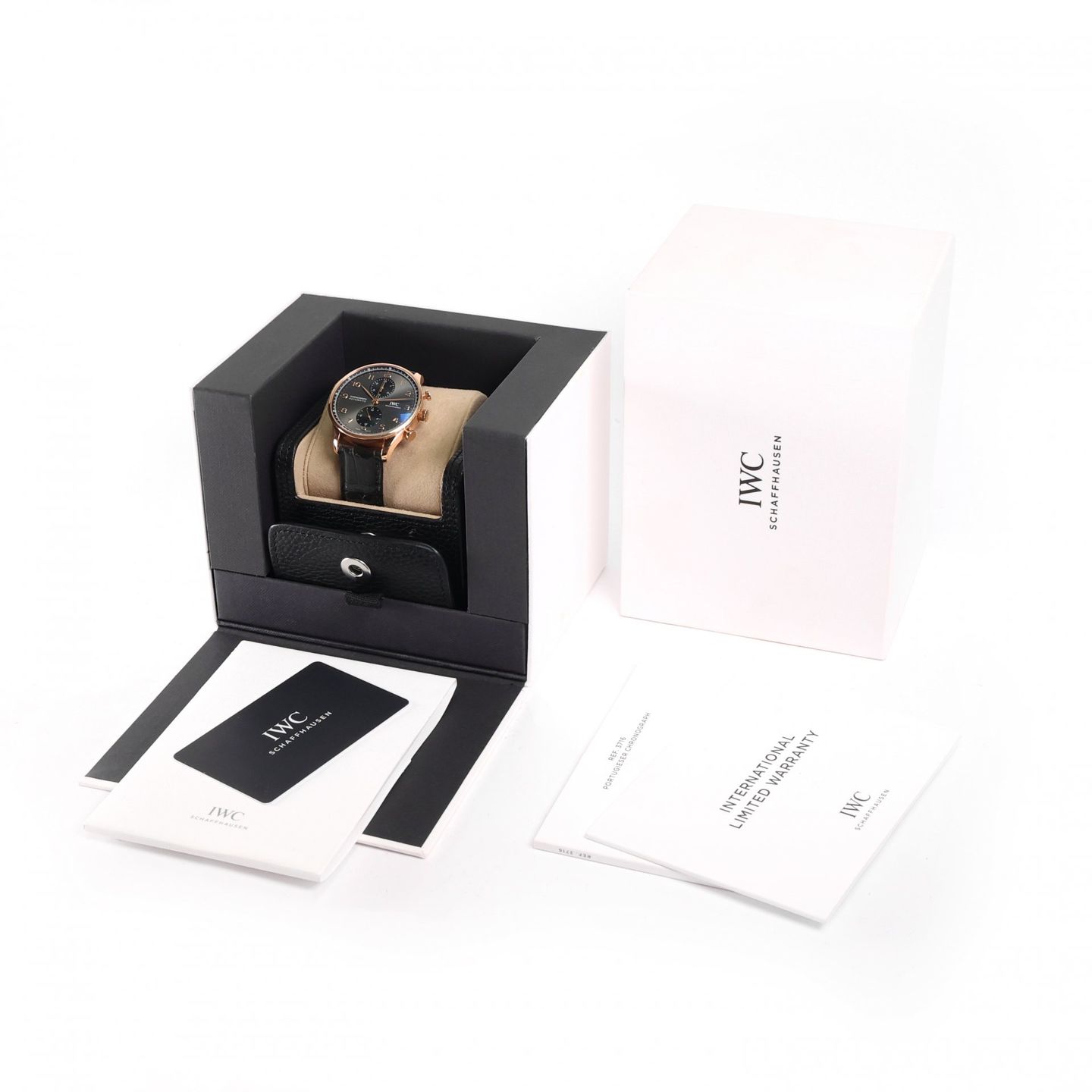 IWC Portuguese Chronograph IW371610 (2021) - Grey dial 41 mm Red Gold case (3/3)