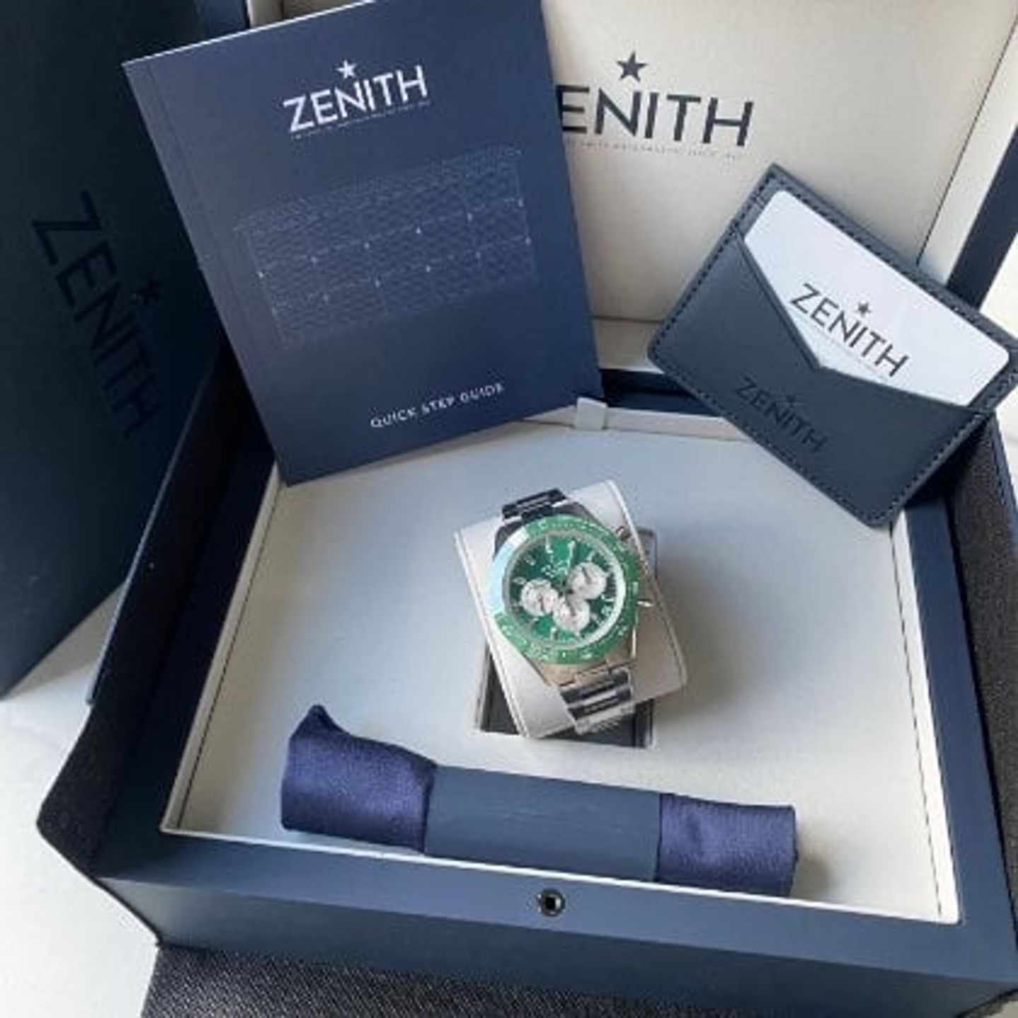 Zenith Chronomaster Sport 03.3108.3600/57.M3100 (2024) - Green dial 41 mm Steel case (3/8)