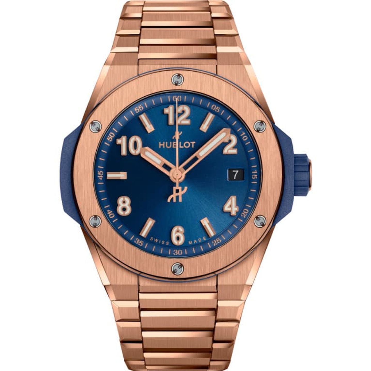 Hublot Big Bang 38 mm 457.OX.7180.OX (2024) - Blauw wijzerplaat Onbekend Roodgoud (1/1)