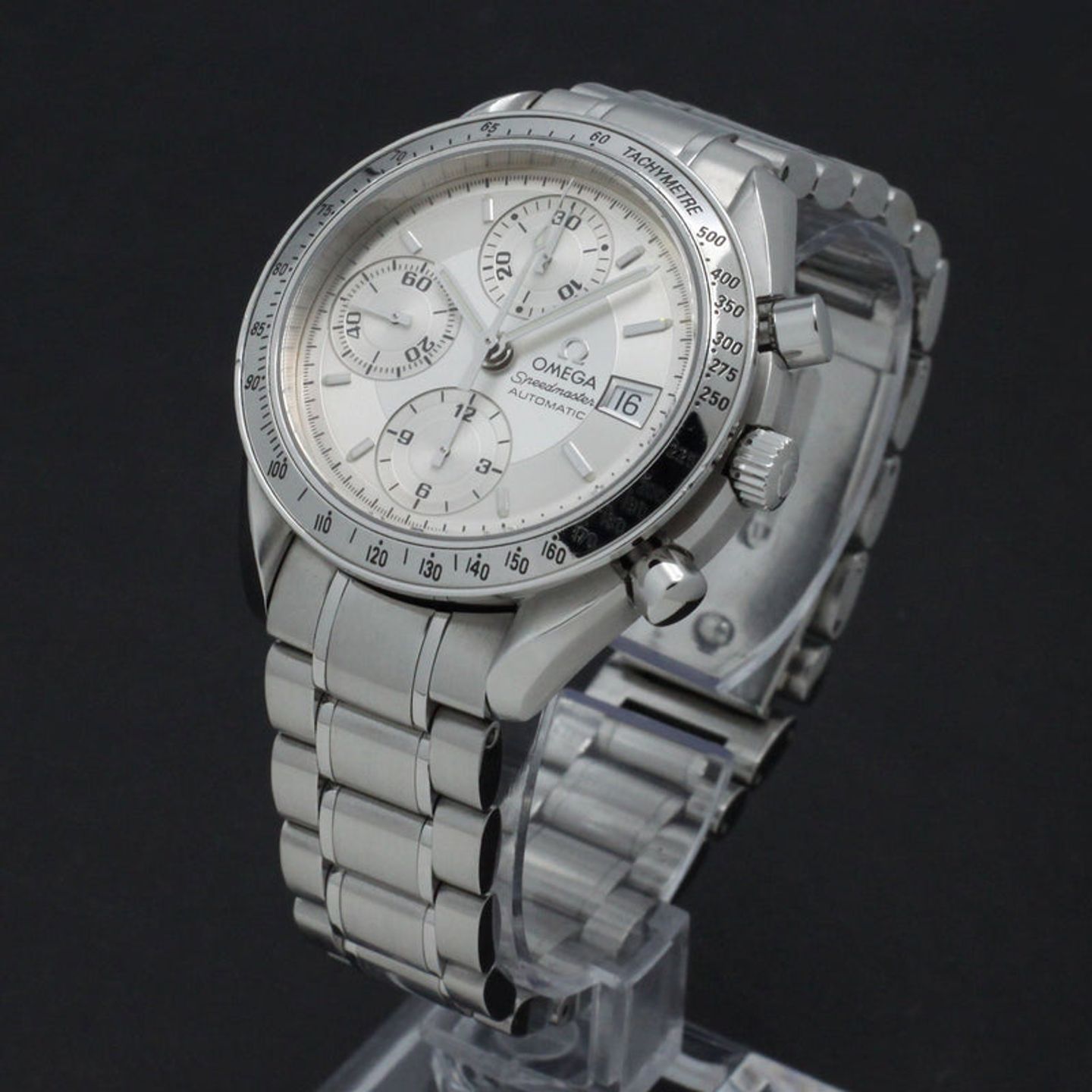 Omega Speedmaster Date 3513.30.00 (2005) - Zilver wijzerplaat 39mm Staal (2/7)