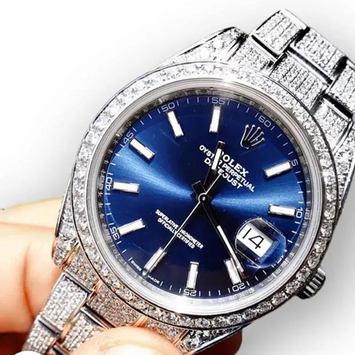 Rolex Datejust 41 126300 (2023) - Blue dial 41 mm Steel case (4/6)