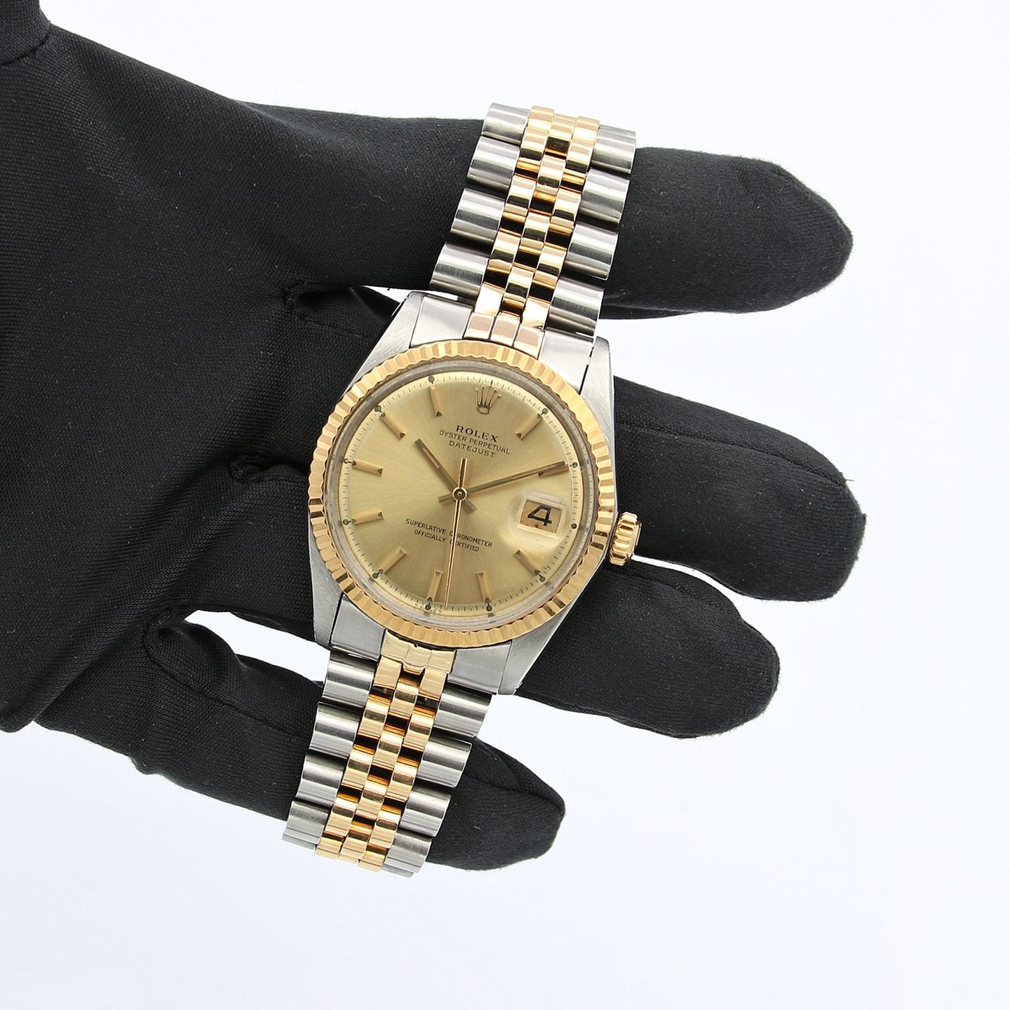Rolex Datejust 1601 (Unknown (random serial)) - Champagne dial 36 mm Steel case (2/6)