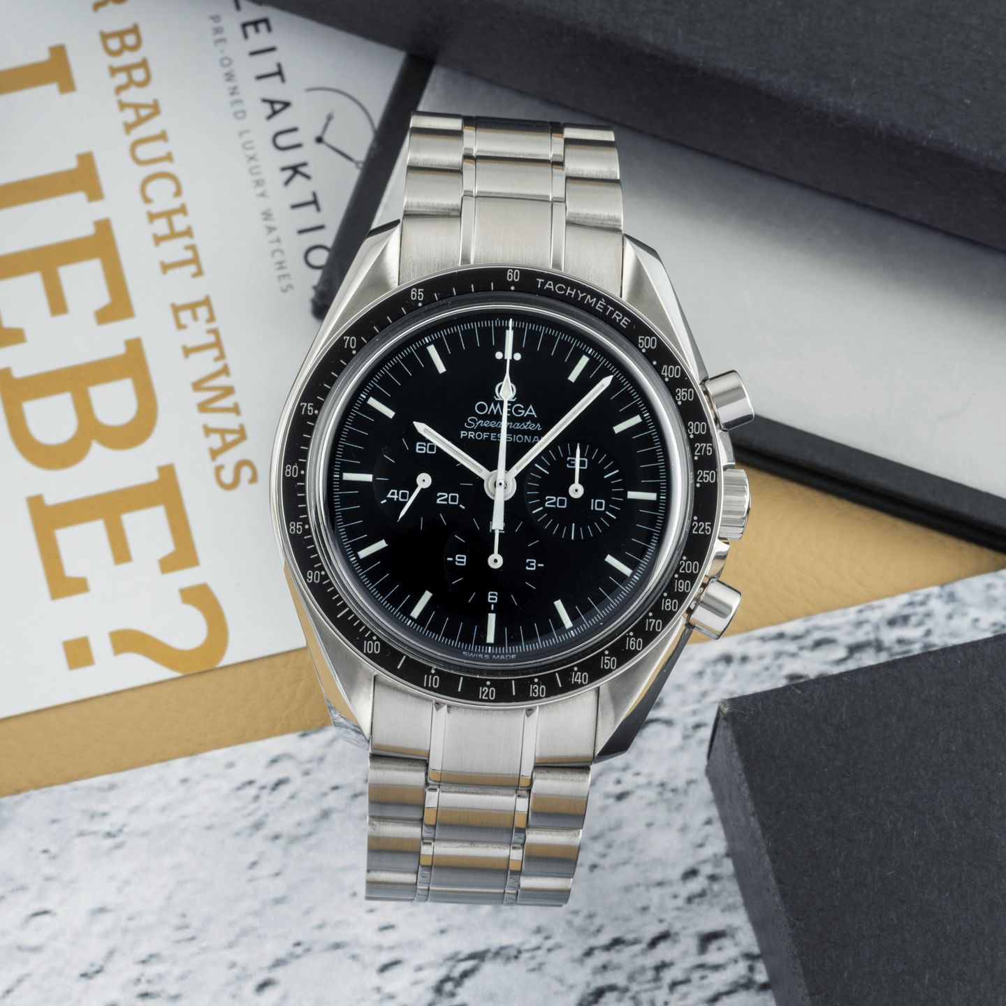 Omega Speedmaster Professional Moonwatch 3574.51.00 (Unknown (random serial)) - Black dial 42 mm Steel case (1/8)