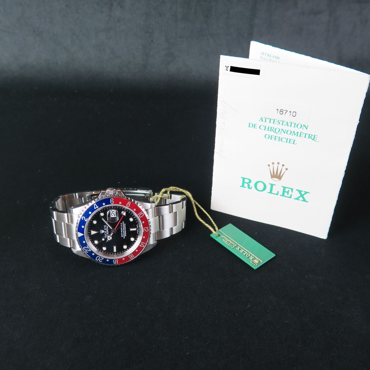 Rolex GMT-Master II 16710 (2002) - Black dial 40 mm Steel case (8/8)