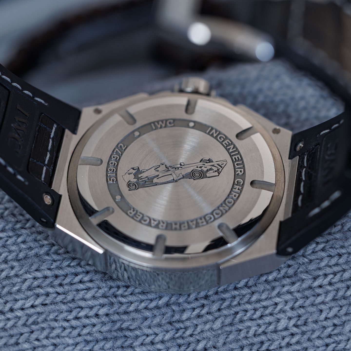 IWC Ingenieur Chronograph Racer IW378509 (2020) - Silver dial 45 mm Steel case (7/8)