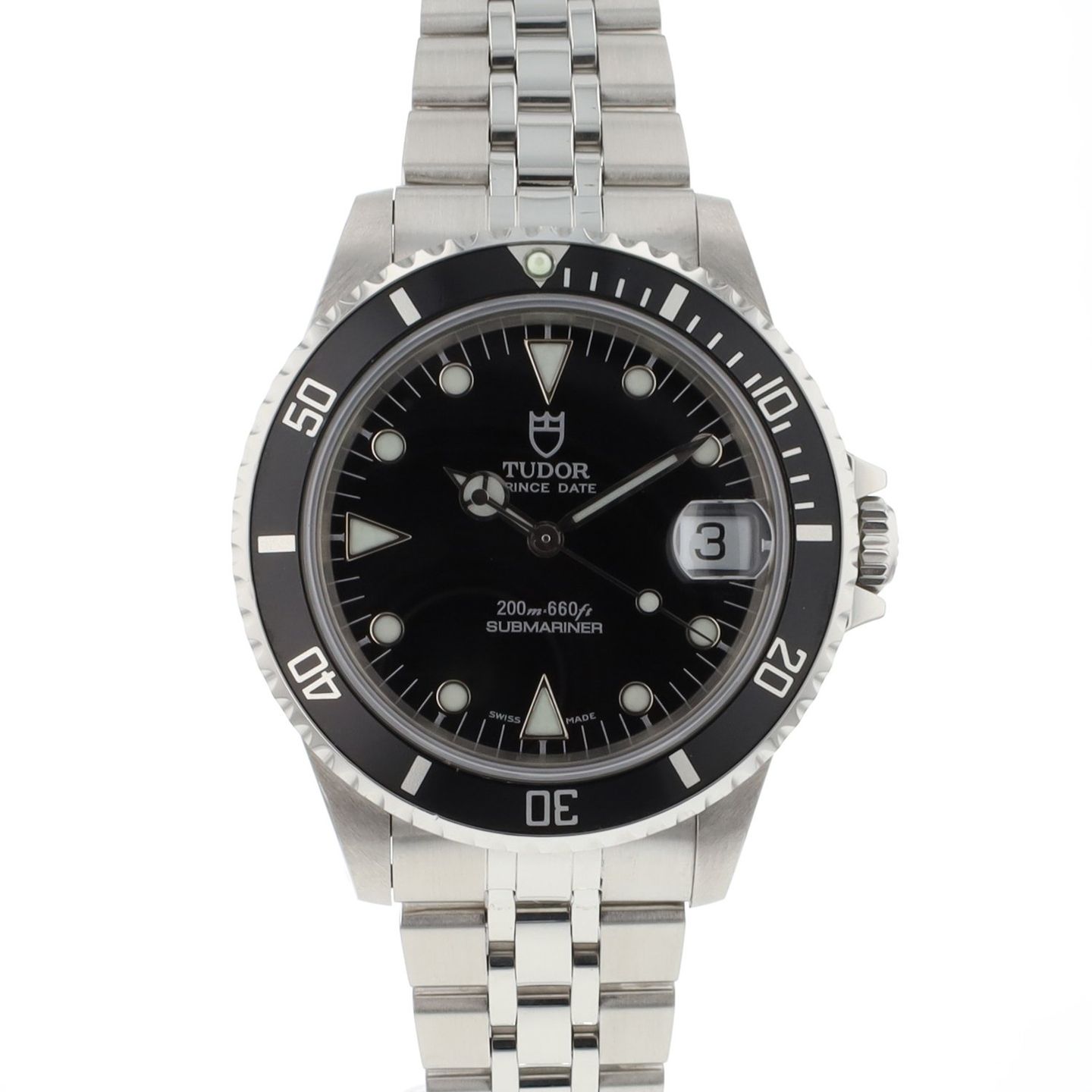 Tudor Submariner 75190 (2000) - Black dial 36 mm Steel case (1/4)