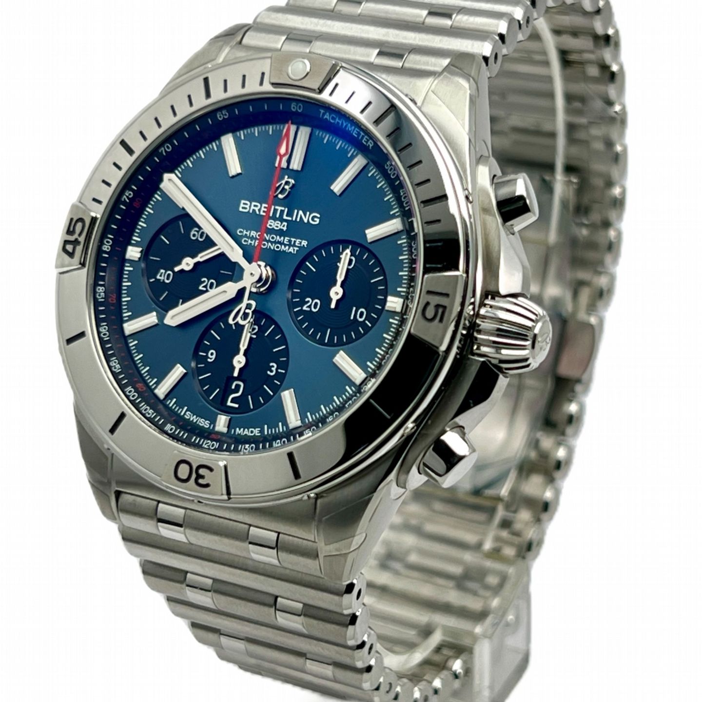 Breitling Chronomat AB0134101C1A1 (2021) - Blauw wijzerplaat 42mm Staal (1/8)