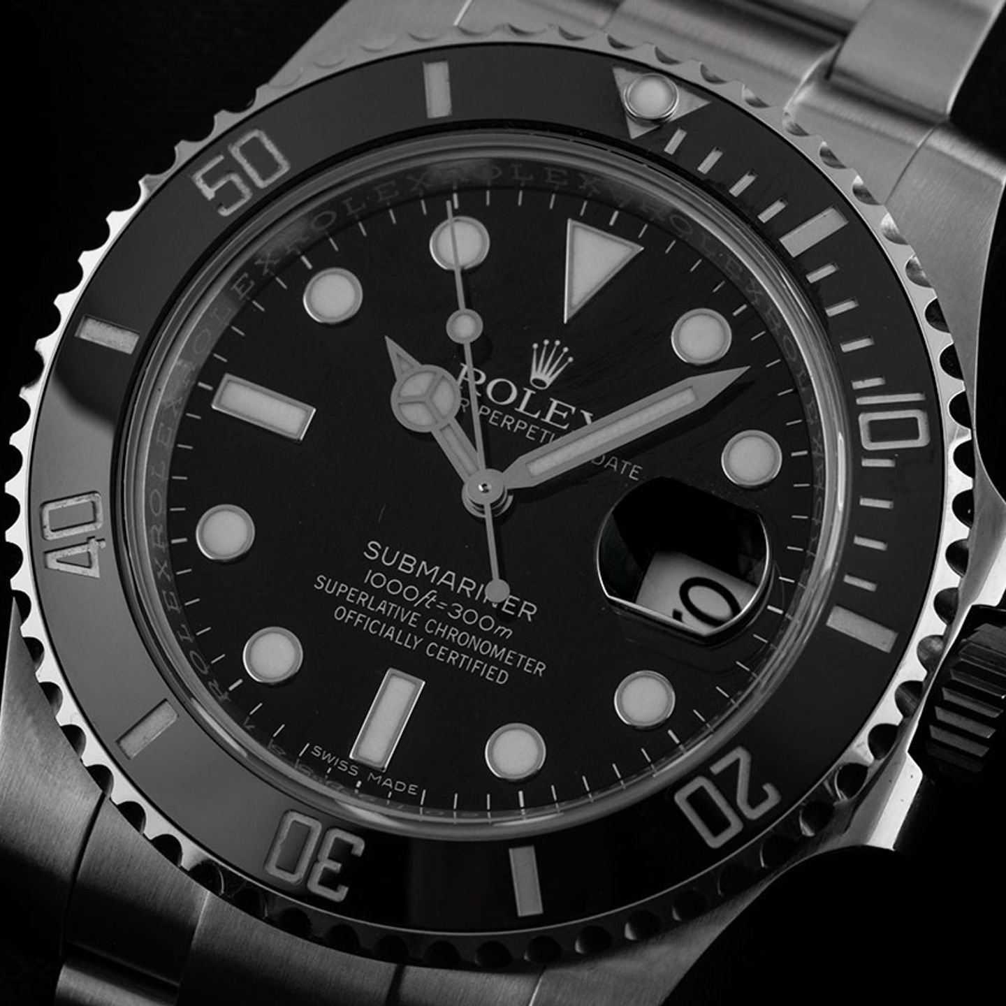 Rolex Submariner Date 116610LN (2019) - Zwart wijzerplaat 40mm Staal (3/7)