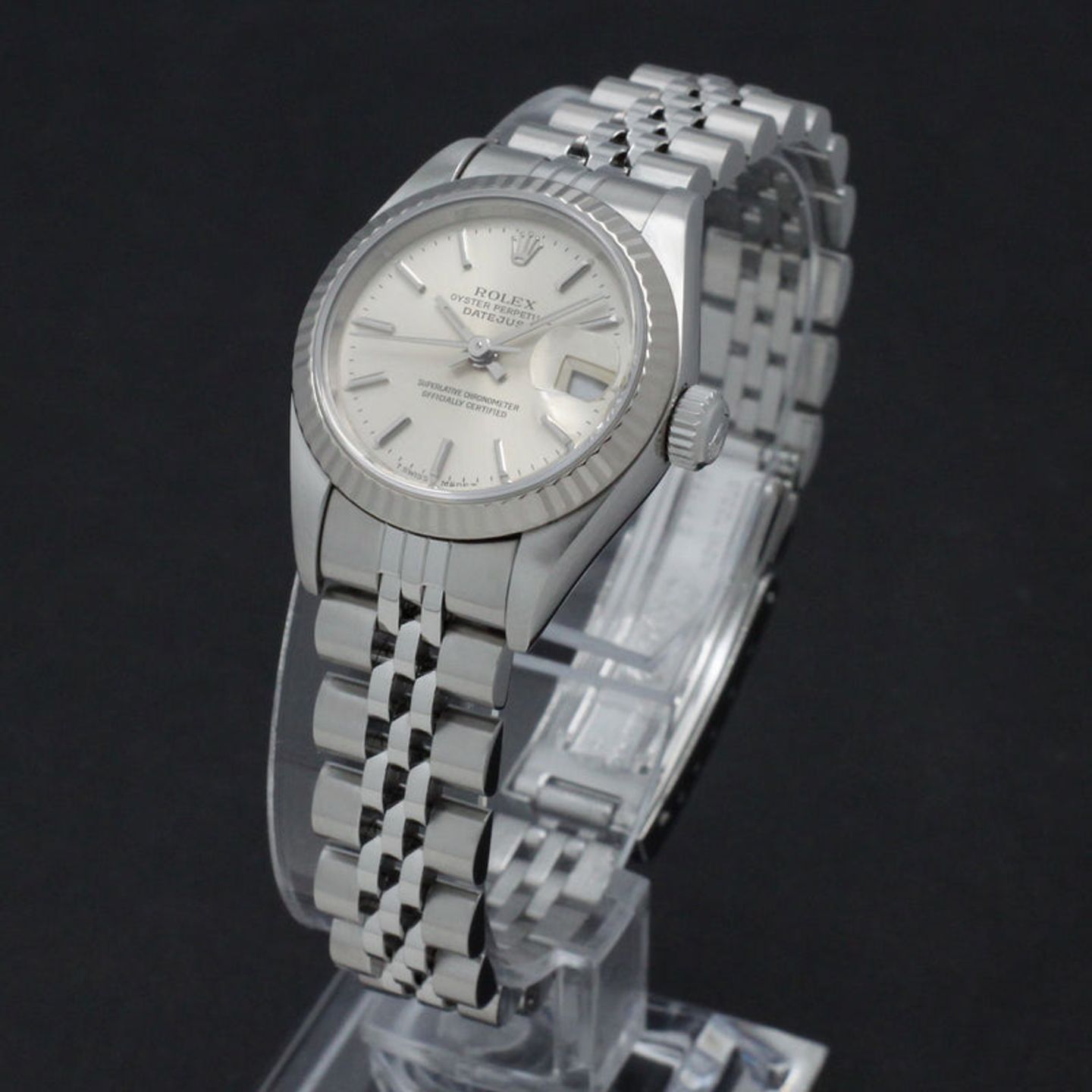 Rolex Lady-Datejust 69174 (1995) - Silver dial 26 mm Steel case (5/7)