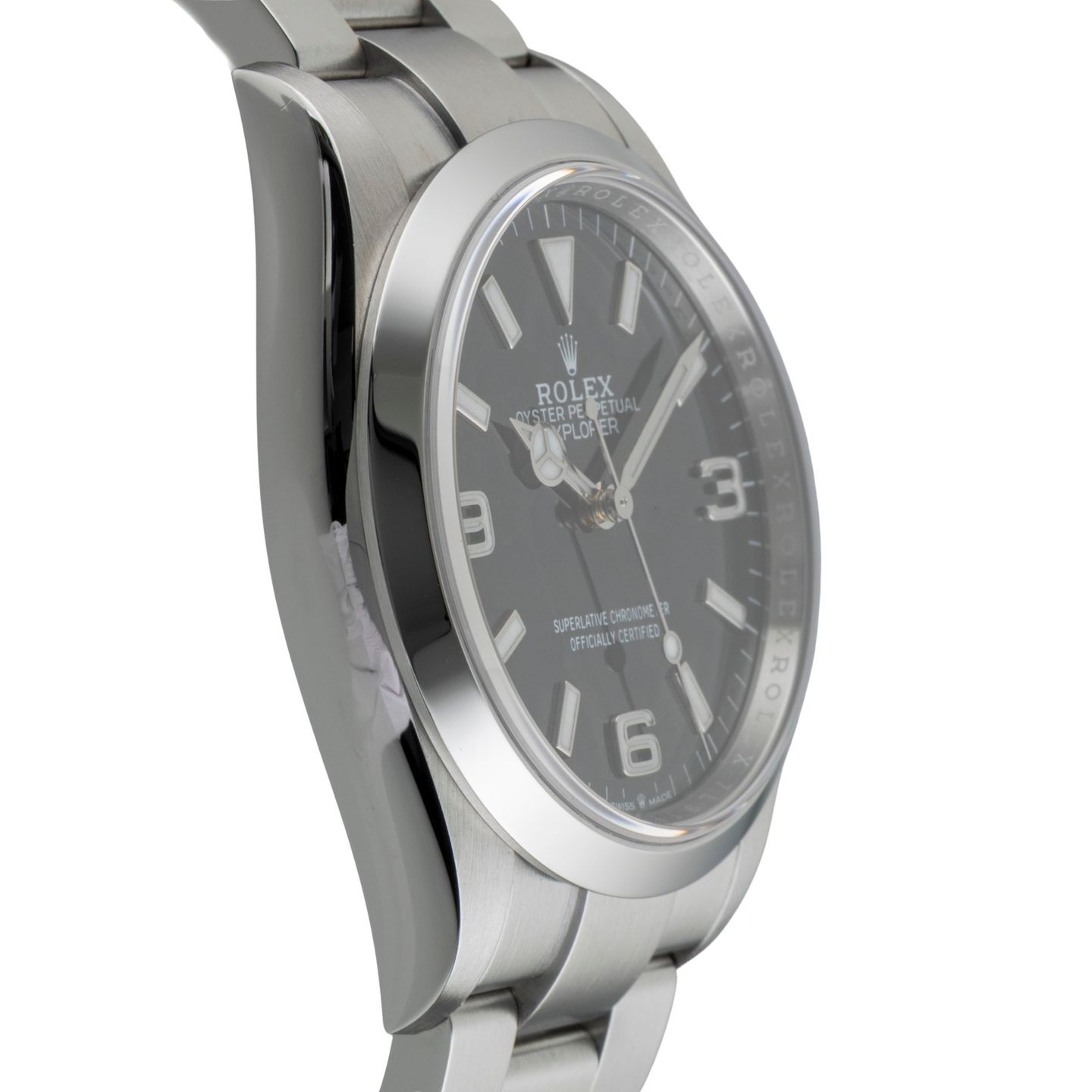 Rolex Explorer 124270 (Unknown (random serial)) - Black dial 36 mm Steel case (7/8)