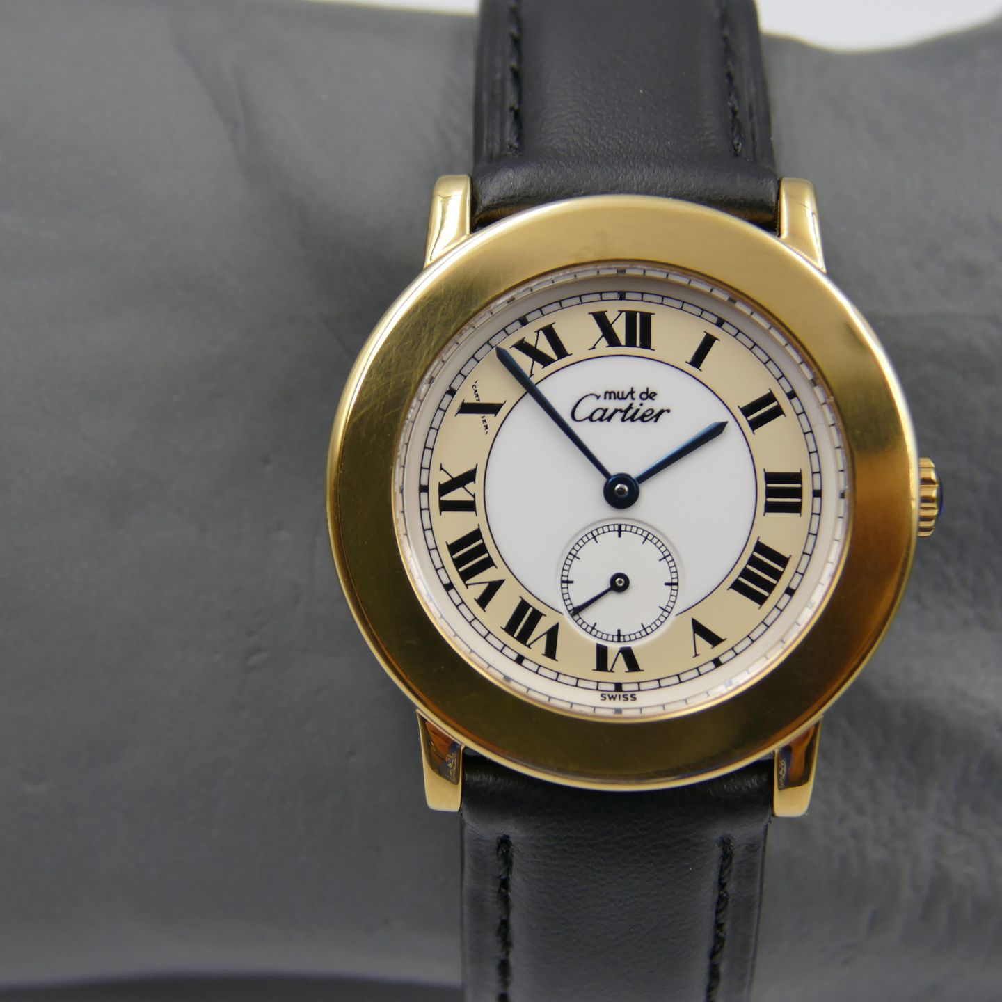 Cartier Vintage 90's vintage watch Cartier lm must de ronde ref 1810 1 full set serviced - (5/8)