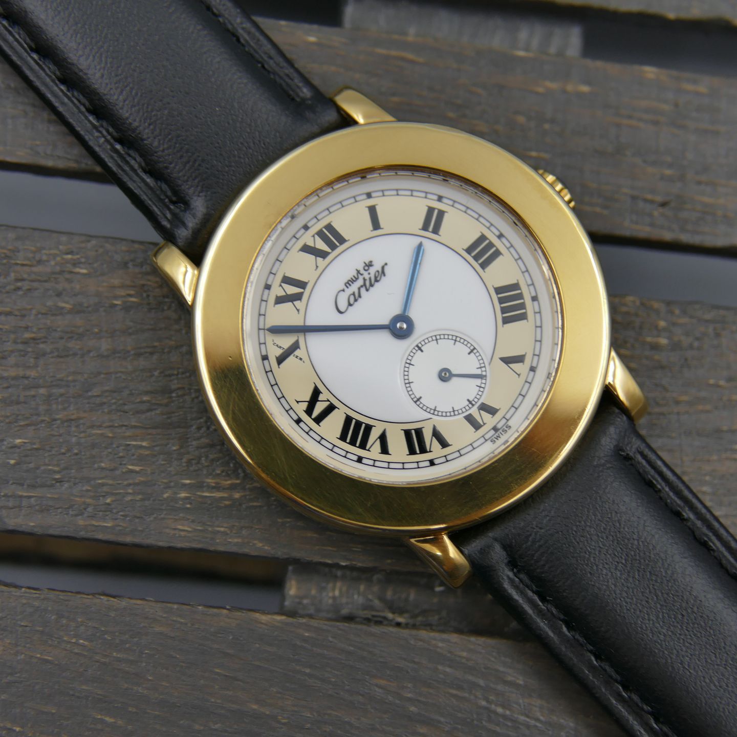 Cartier Vintage 90's vintage watch Cartier lm must de ronde ref 1810 1 full set serviced - (1/8)